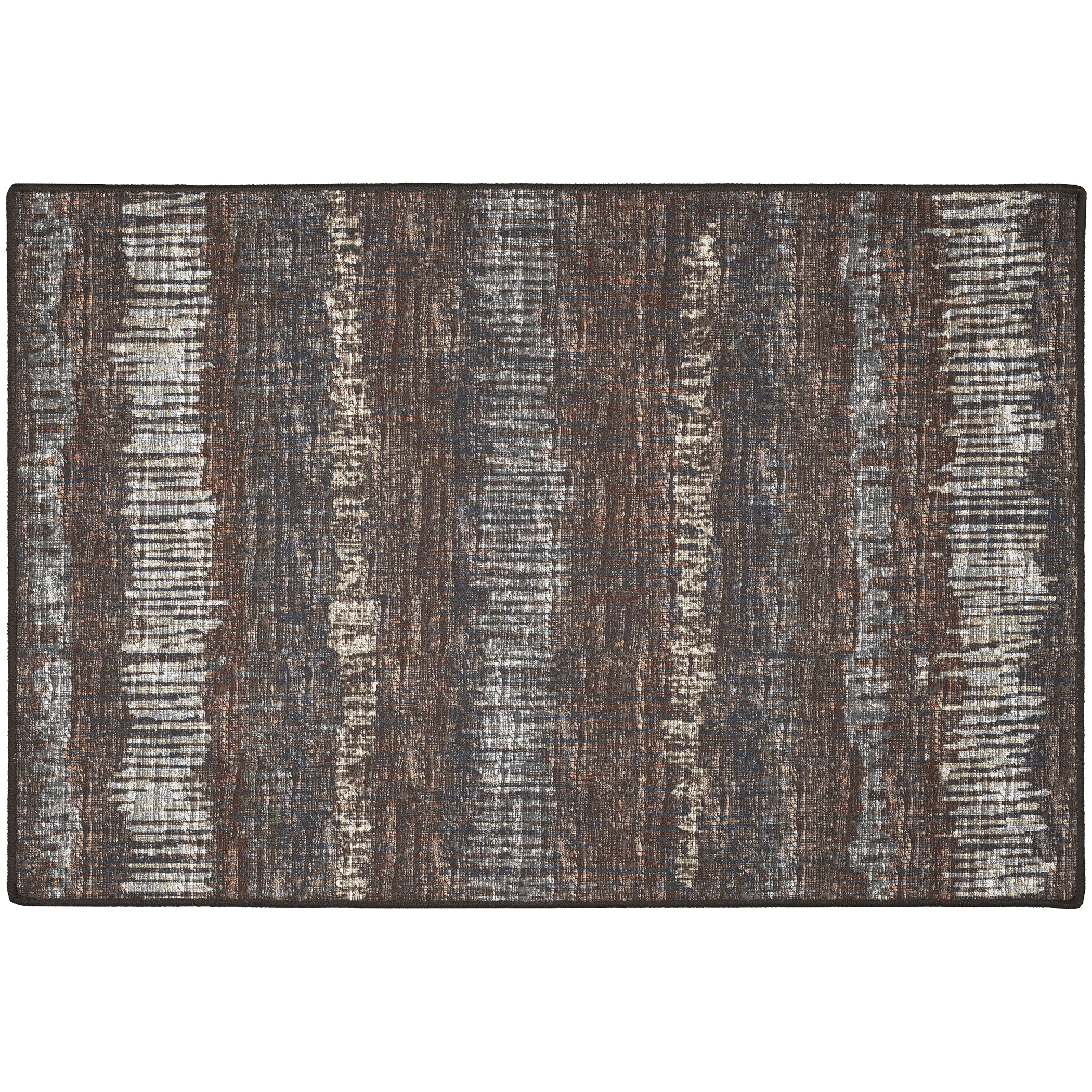 Indoor/Outdoor Transitional WL4 Coffee Brown Rug 2' x 3' #shape_Rectangle