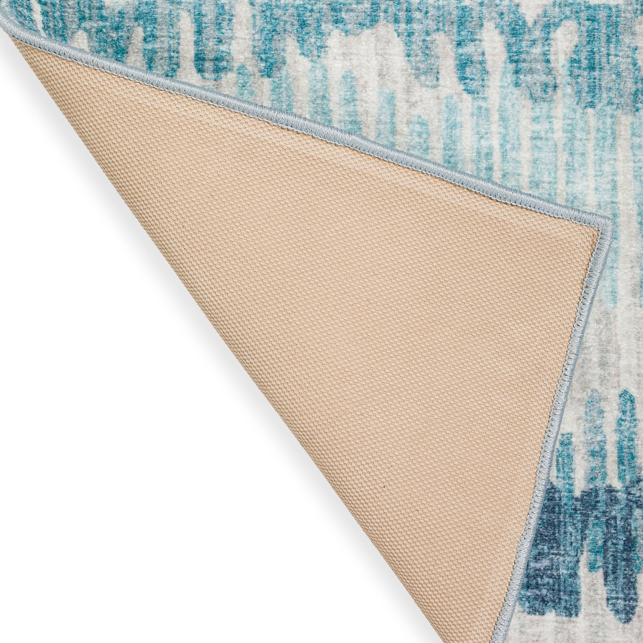 Indoor/Outdoor Transitional WL4 Sky Blue Rug 2' x 3' #shape_Rectangle