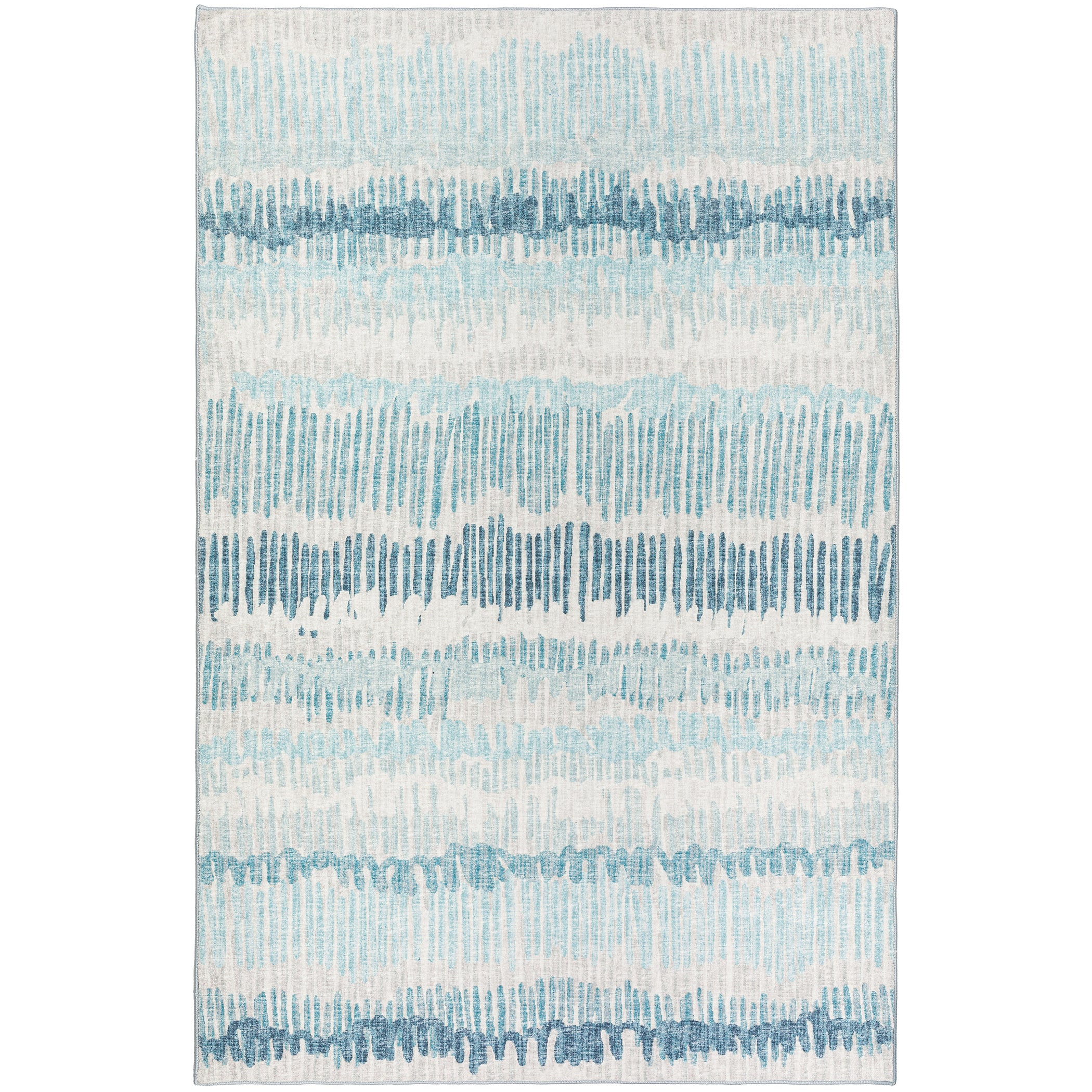 Indoor/Outdoor Transitional WL4 Sky Blue Rug 3' x 5' #shape_Rectangle