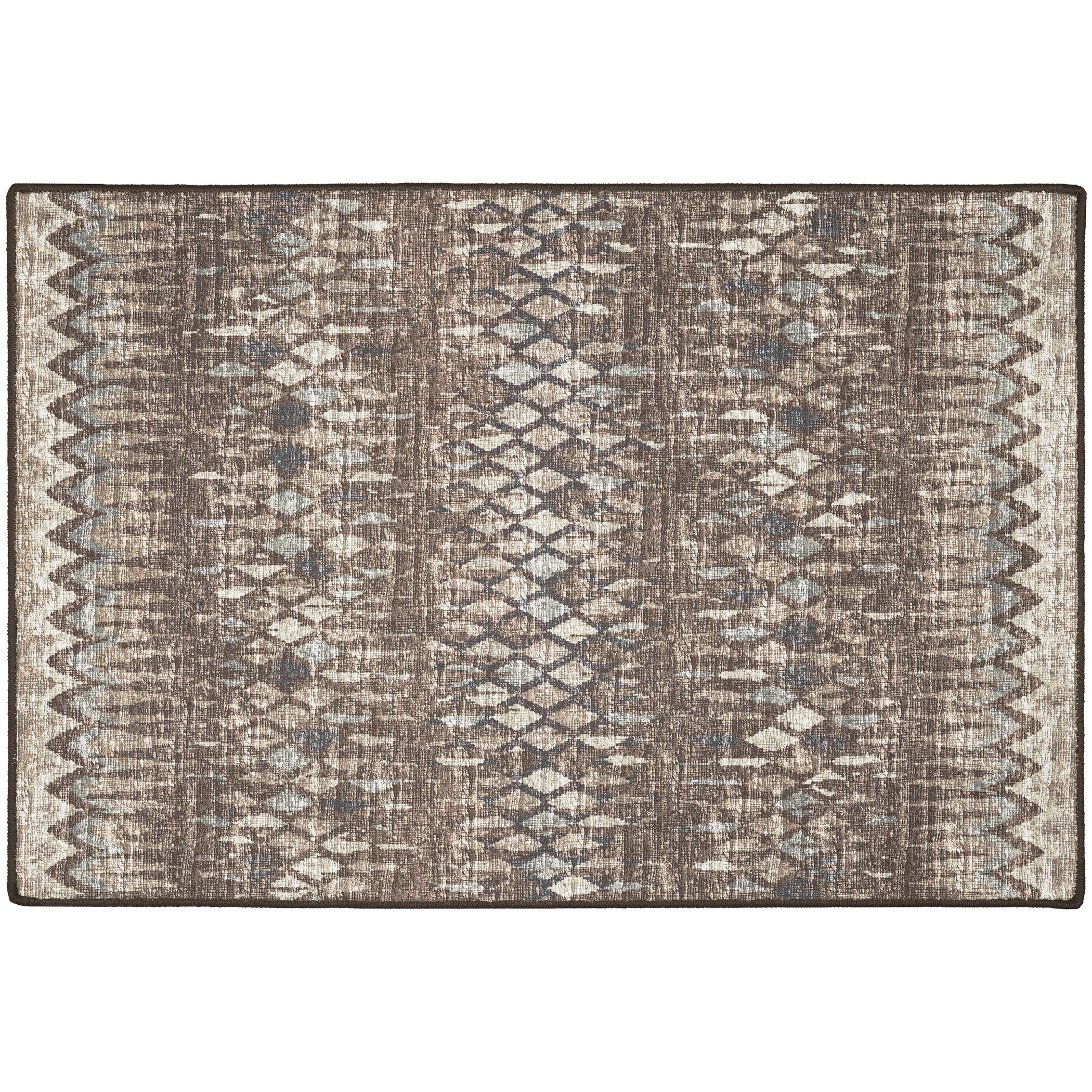 Indoor/Outdoor Transitional WL5 Driftwood Brown Rug 2' x 3' #shape_Rectangle