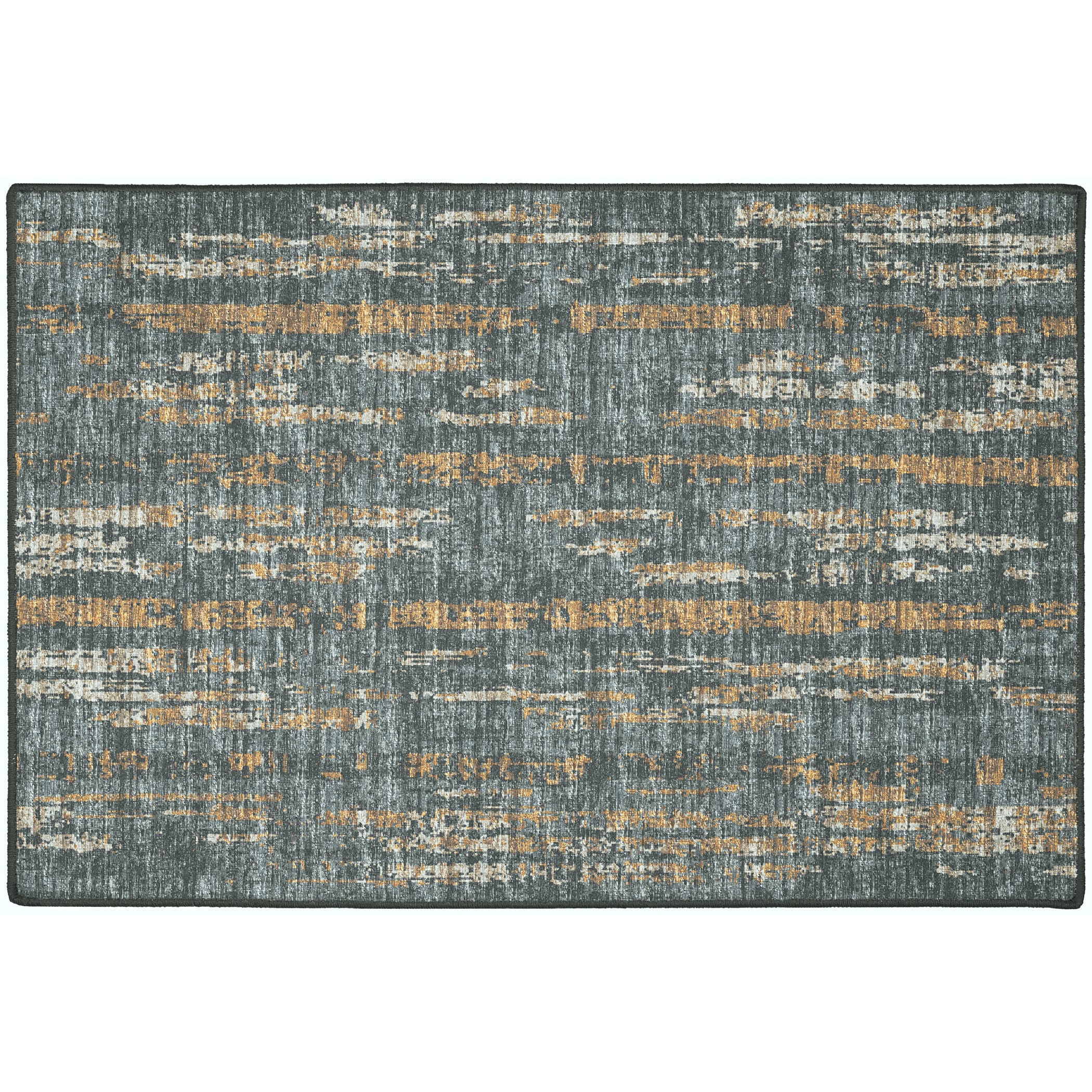 Indoor/Outdoor Transitional WL6 Charcoal Gray Rug 2' x 3' #shape_Rectangle