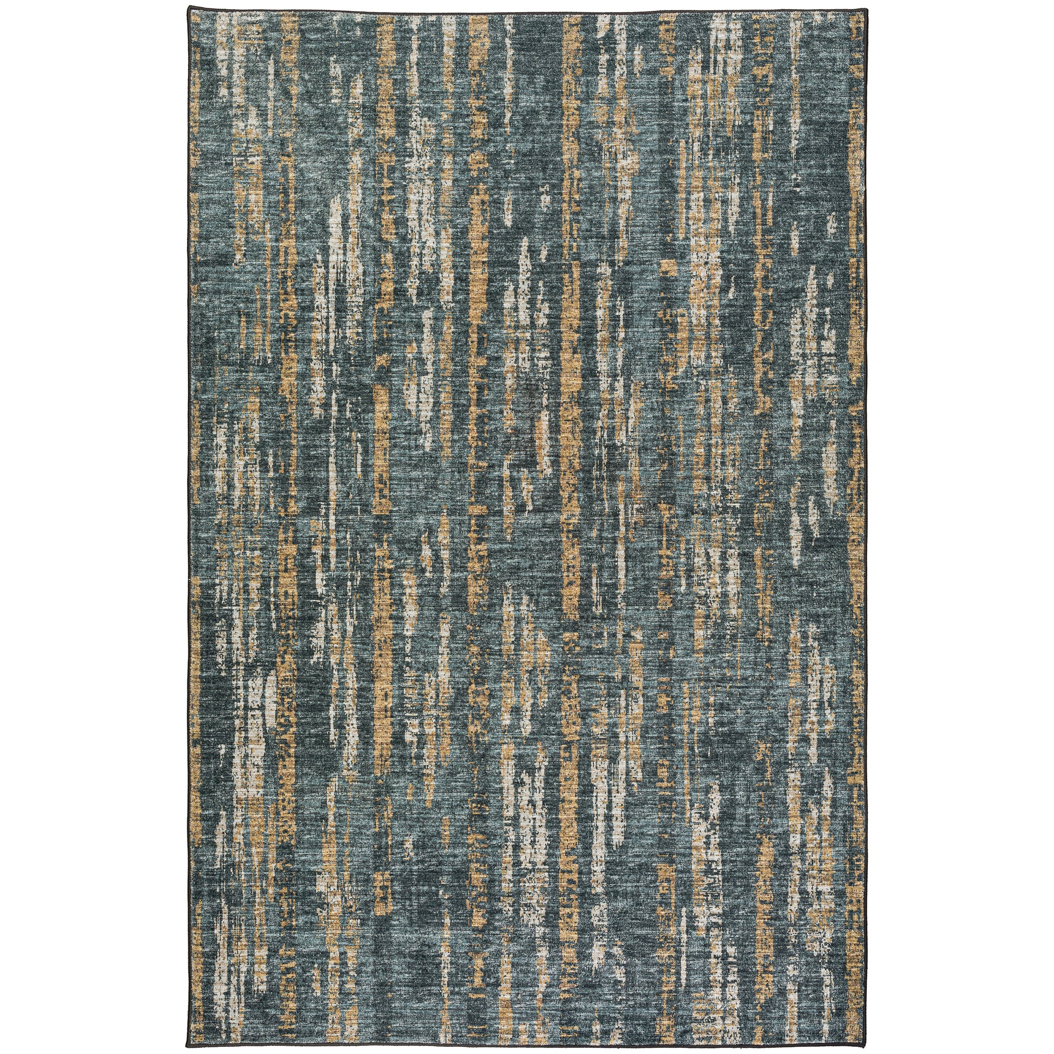 Indoor/Outdoor Transitional WL6 Charcoal Gray Rug 3' x 5' #shape_Rectangle
