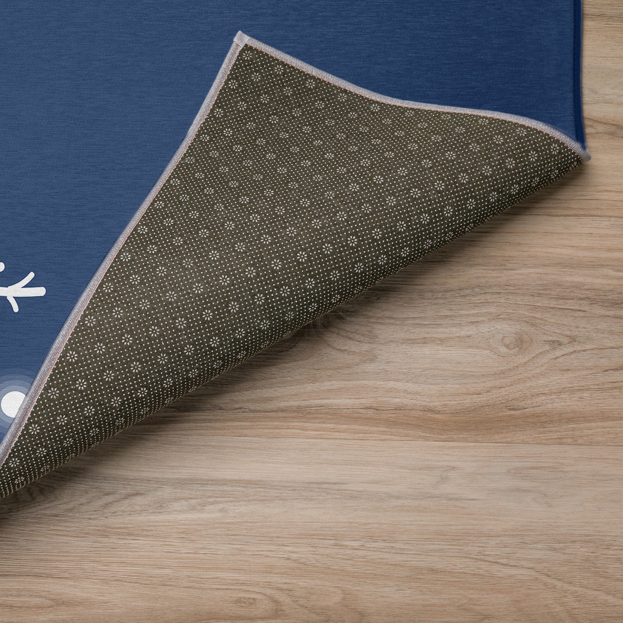 Luxury Machine Washable Indoor/Outdoor Holiday WN12 Navy Blue Rug 1'8" x 2'6" #shape_Rectangle