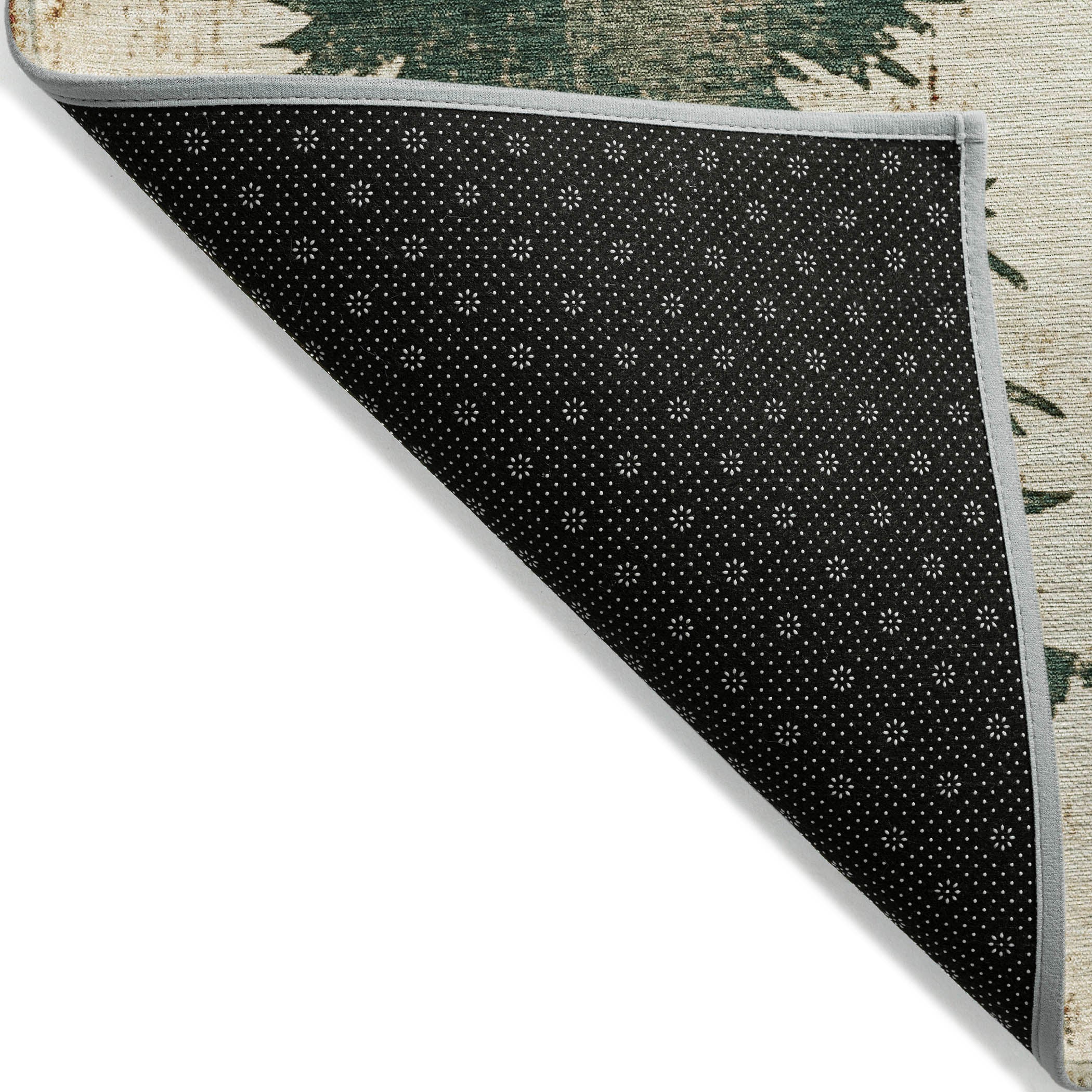 Luxury Machine Washable Indoor/Outdoor Holiday WN19 Ivory Rug 1'8" x 2'6" #shape_Rectangle