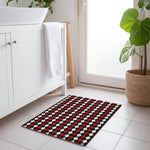 Luxury Machine Washable Indoor/Outdoor Holiday WN20 Black Rug 1'8" x 2'6" #shape_Rectangle