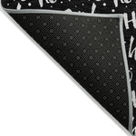 Luxury Machine Washable Indoor/Outdoor Holiday WN22 Black Rug 1'8" x 2'6" #shape_Rectangle