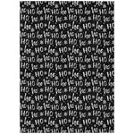 Luxury Machine Washable Indoor/Outdoor Holiday WN22 Black Rug 2'6" x 3'10" #shape_Rectangle