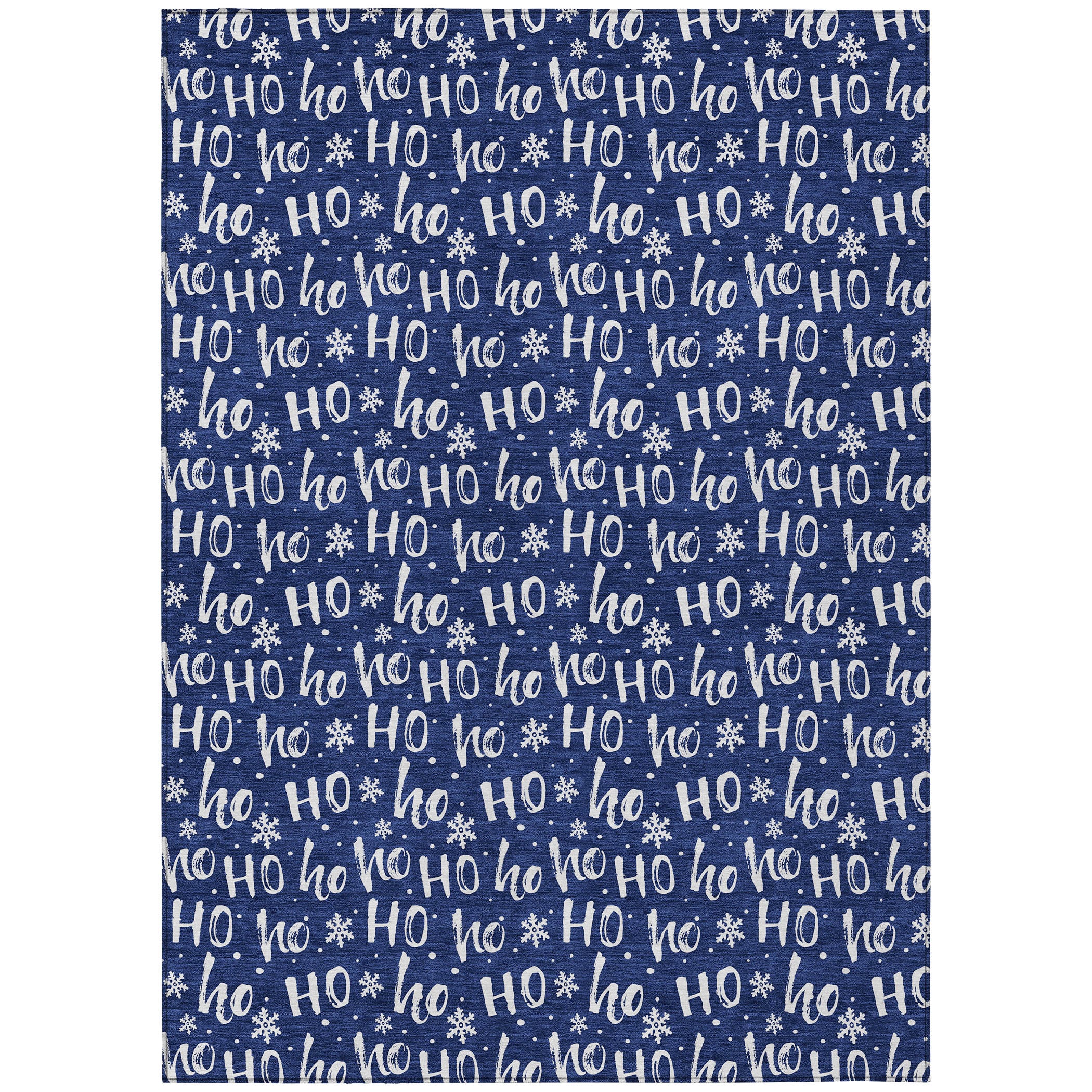 Luxury Machine Washable Indoor/Outdoor Holiday WN22 Navy Blue Rug 2'6" x 3'10" #shape_Rectangle