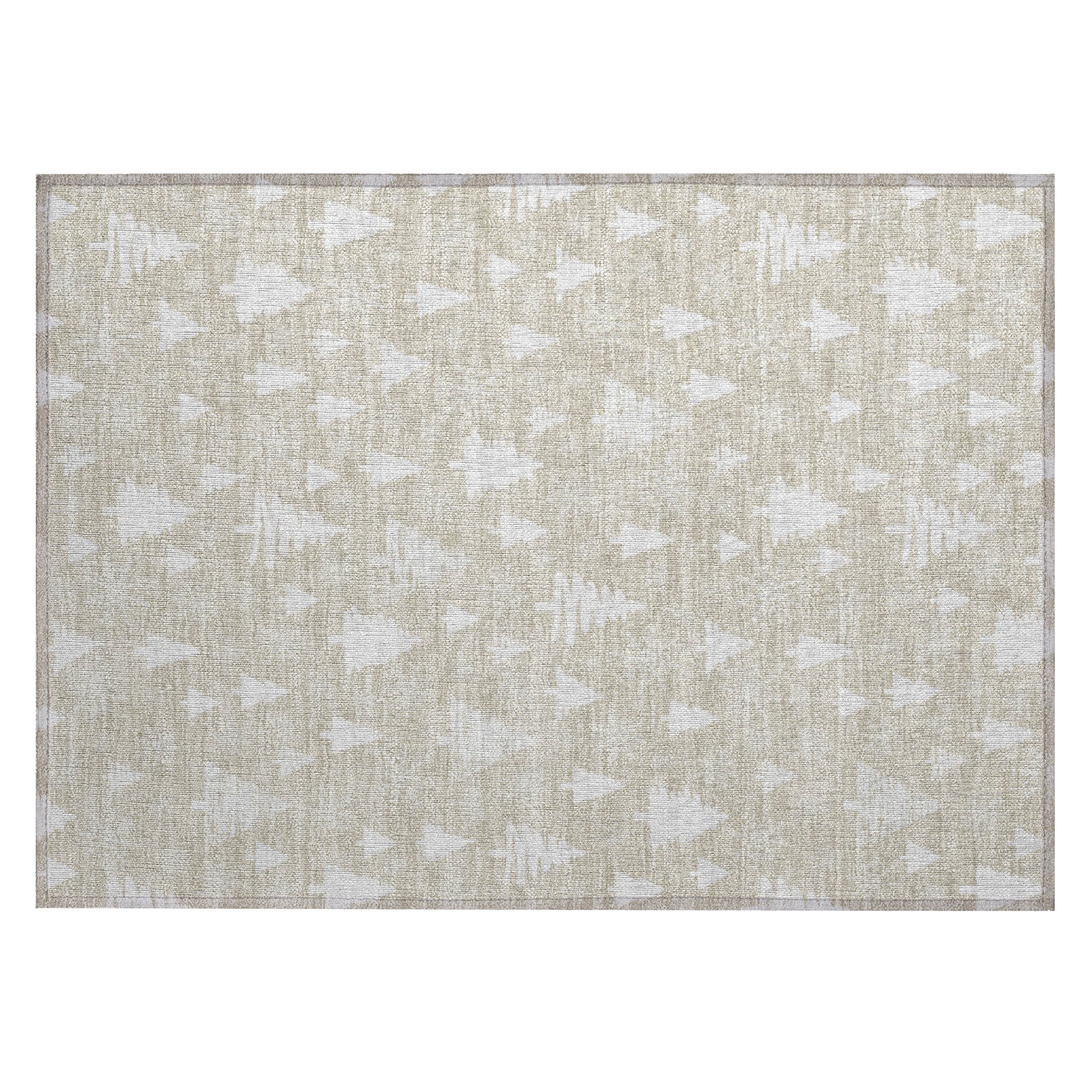 Luxury Machine Washable Indoor/Outdoor Holiday WN23 Beige Ivory Rug 1'8" x 2'6" #shape_Rectangle