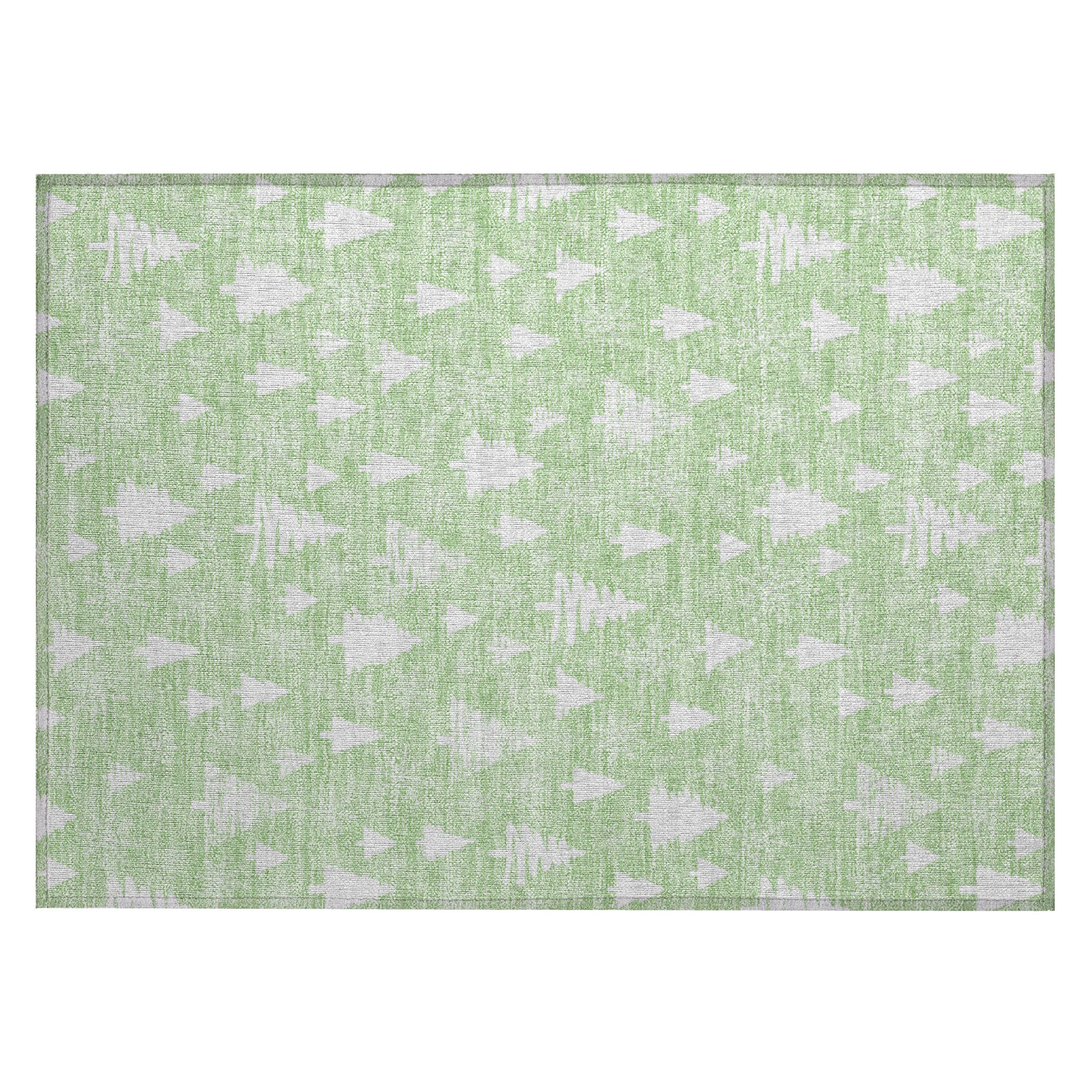 Luxury Machine Washable Indoor/Outdoor Holiday WN23 Mint Green Rug 1'8" x 2'6" #shape_Rectangle
