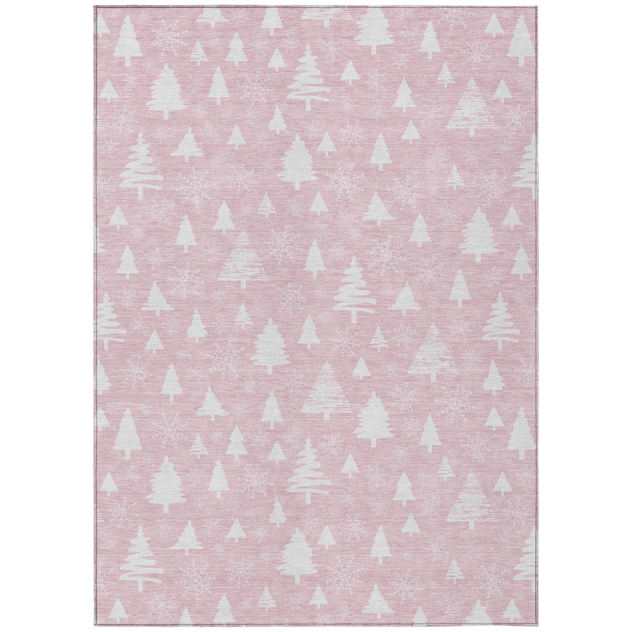 Luxury Machine Washable Indoor/Outdoor Holiday WN23 Pink Rug 2'6" x 3'10" #shape_Rectangle