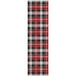 Luxury Machine Washable Indoor/Outdoor Holiday WN25 Black Rug 2'3" x 7'6" #shape_Runner