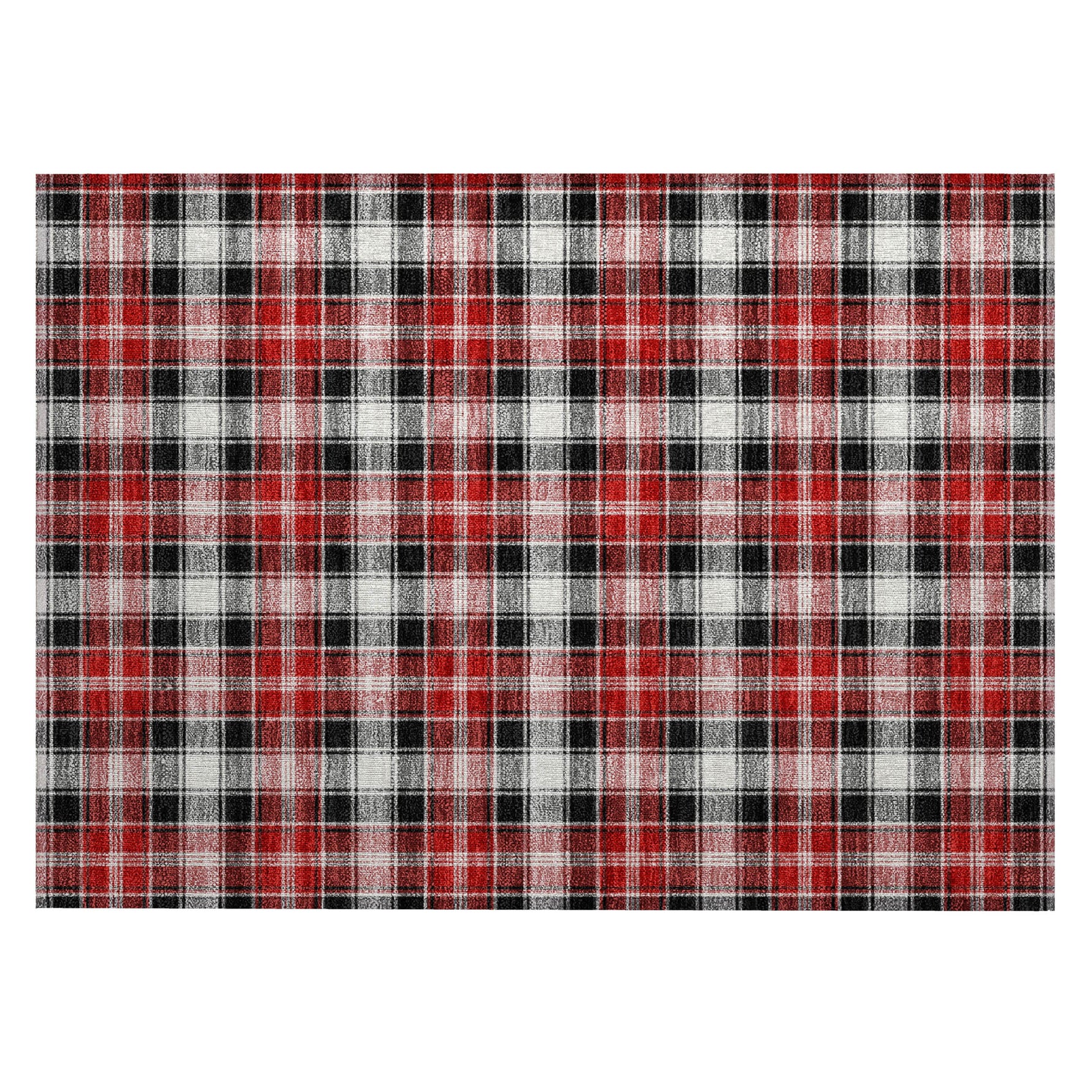 Luxury Machine Washable Indoor/Outdoor Holiday WN25 Black Rug 1'8" x 2'6" #shape_Rectangle