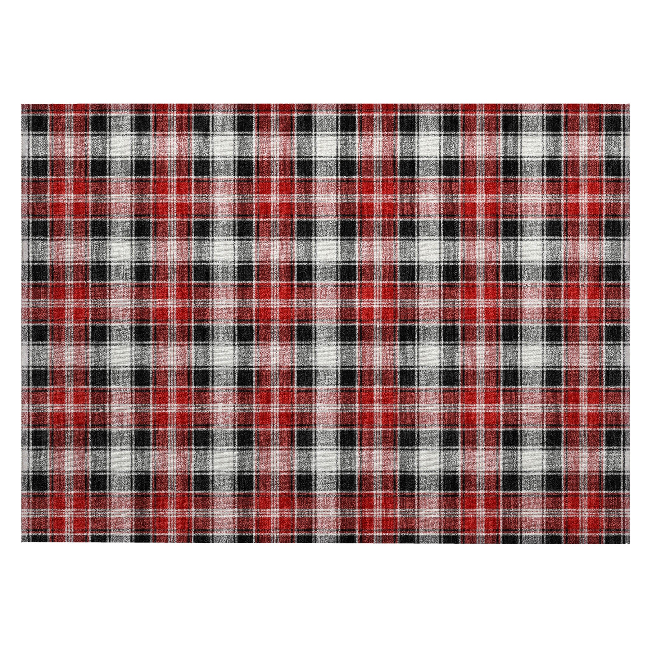 Luxury Machine Washable Indoor/Outdoor Holiday WN25 Black Rug 1'8" x 2'6" #shape_Rectangle