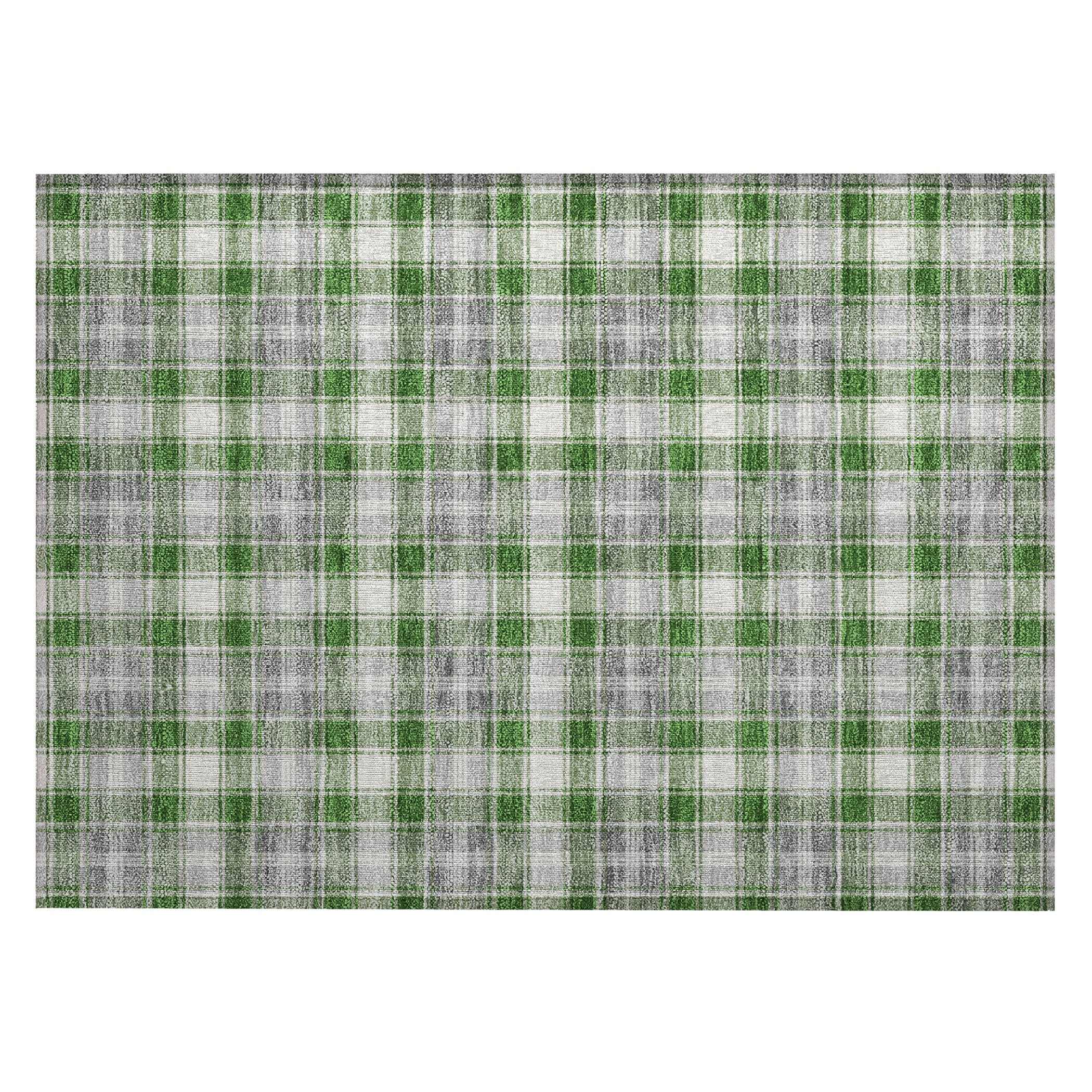 Luxury Machine Washable Indoor/Outdoor Holiday WN25 Green Rug 1'8" x 2'6" #shape_Rectangle