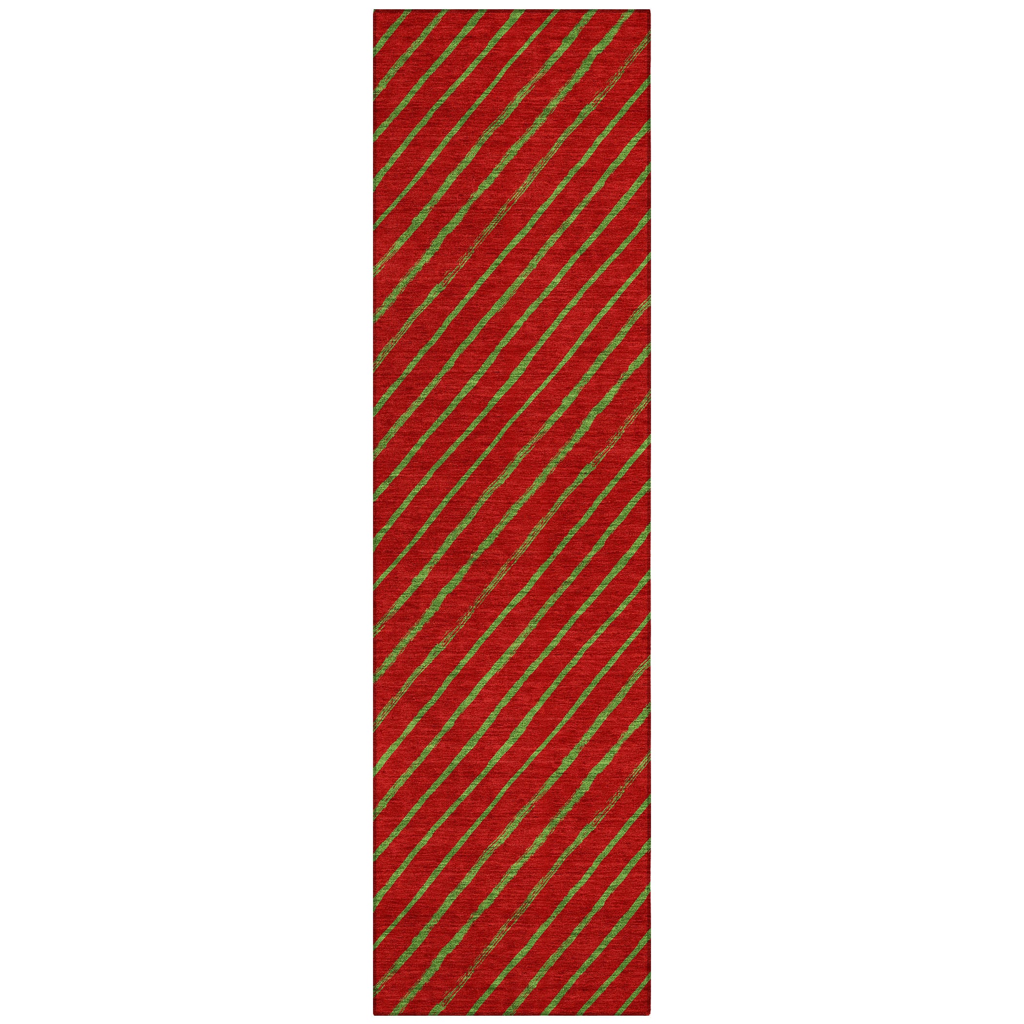 Luxury Machine Washable Indoor/Outdoor Holiday WN27 Merlot Red Rug 2'3" x 7'6" #shape_Runner