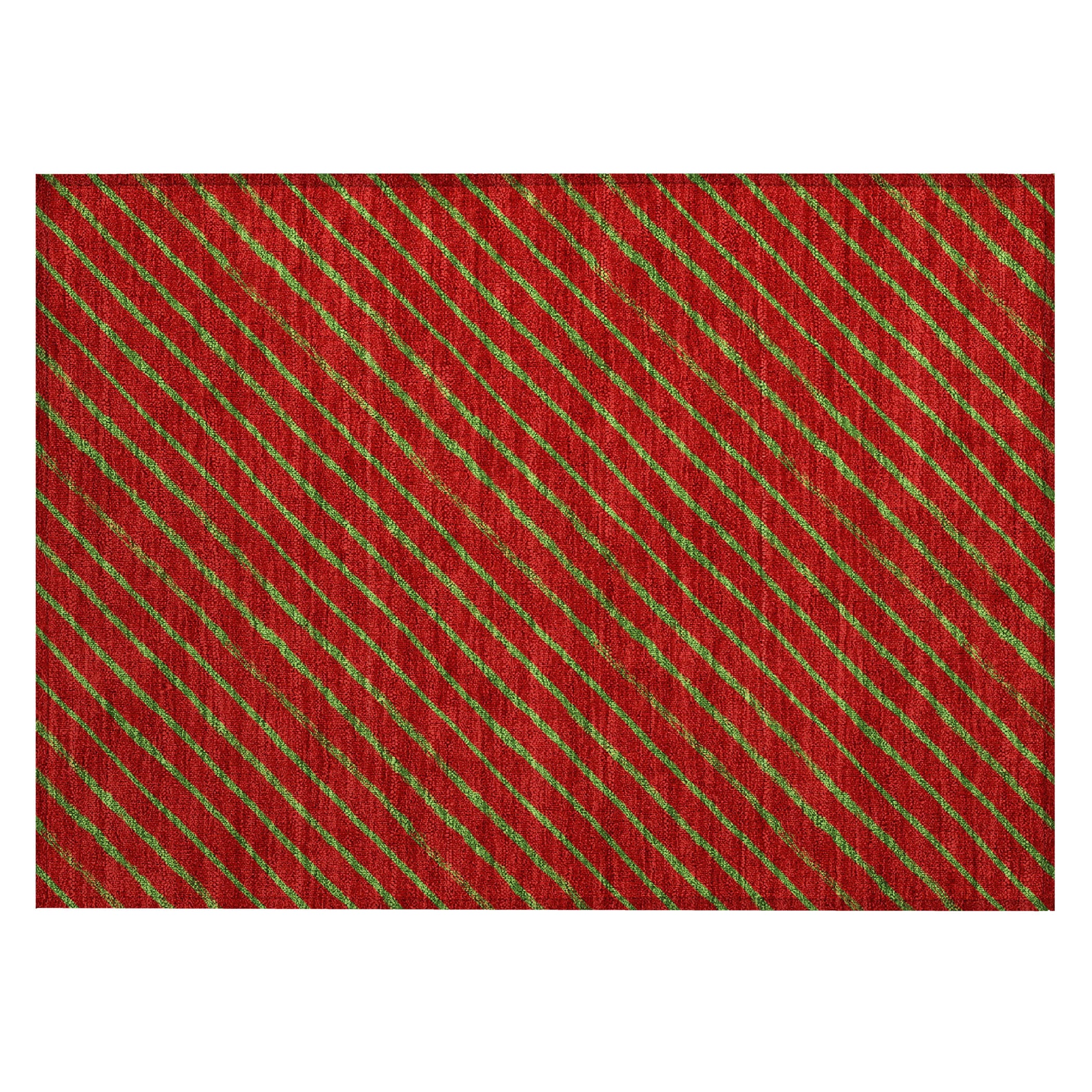Luxury Machine Washable Indoor/Outdoor Holiday WN27 Merlot Red Rug 1'8" x 2'6" #shape_Rectangle