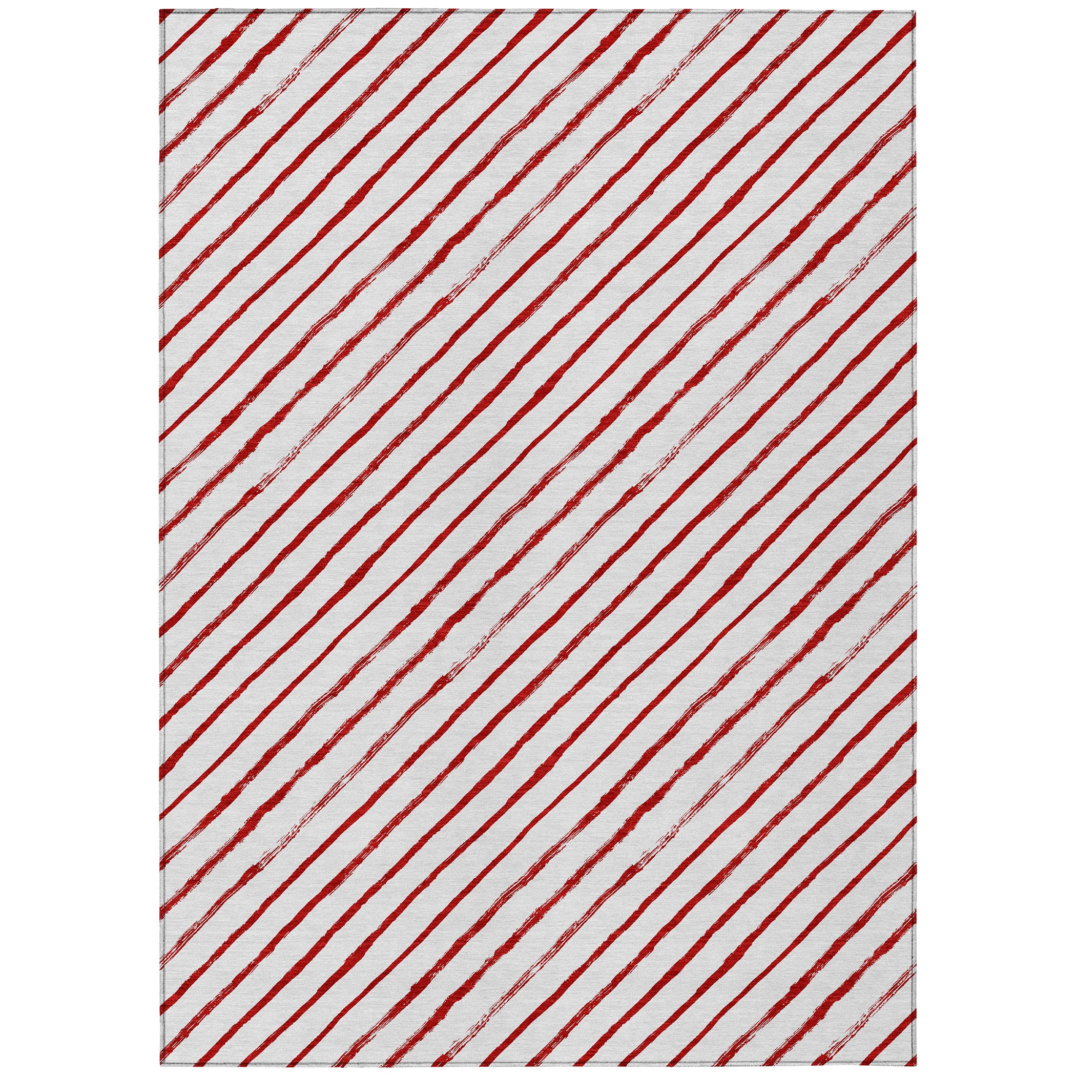 Luxury Machine Washable Indoor/Outdoor Holiday WN27 Red Rug 2'6" x 3'10" #shape_Rectangle
