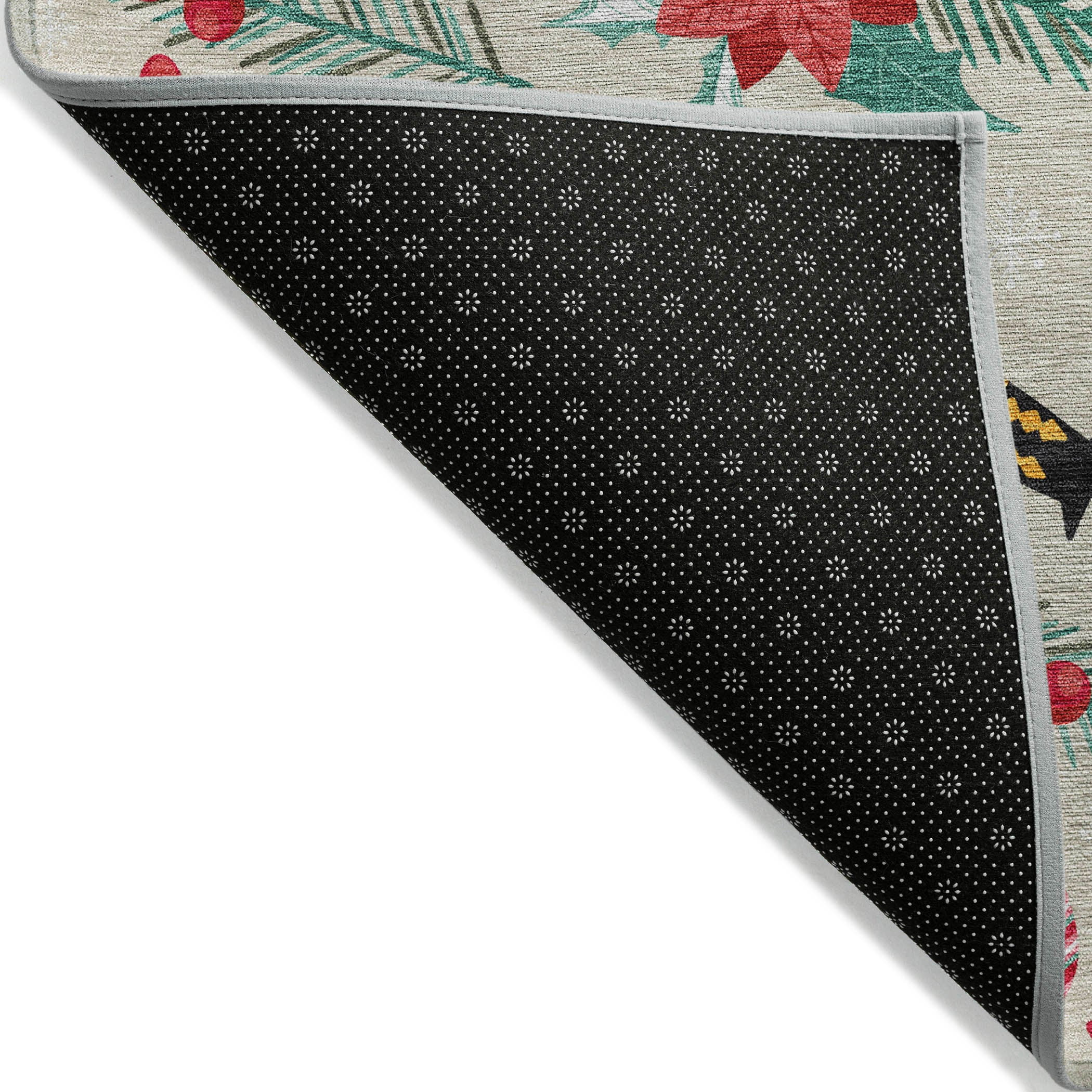 Luxury Machine Washable Indoor/Outdoor Holiday WN30 Beige Ivory Rug 1'8" x 2'6" #shape_Rectangle