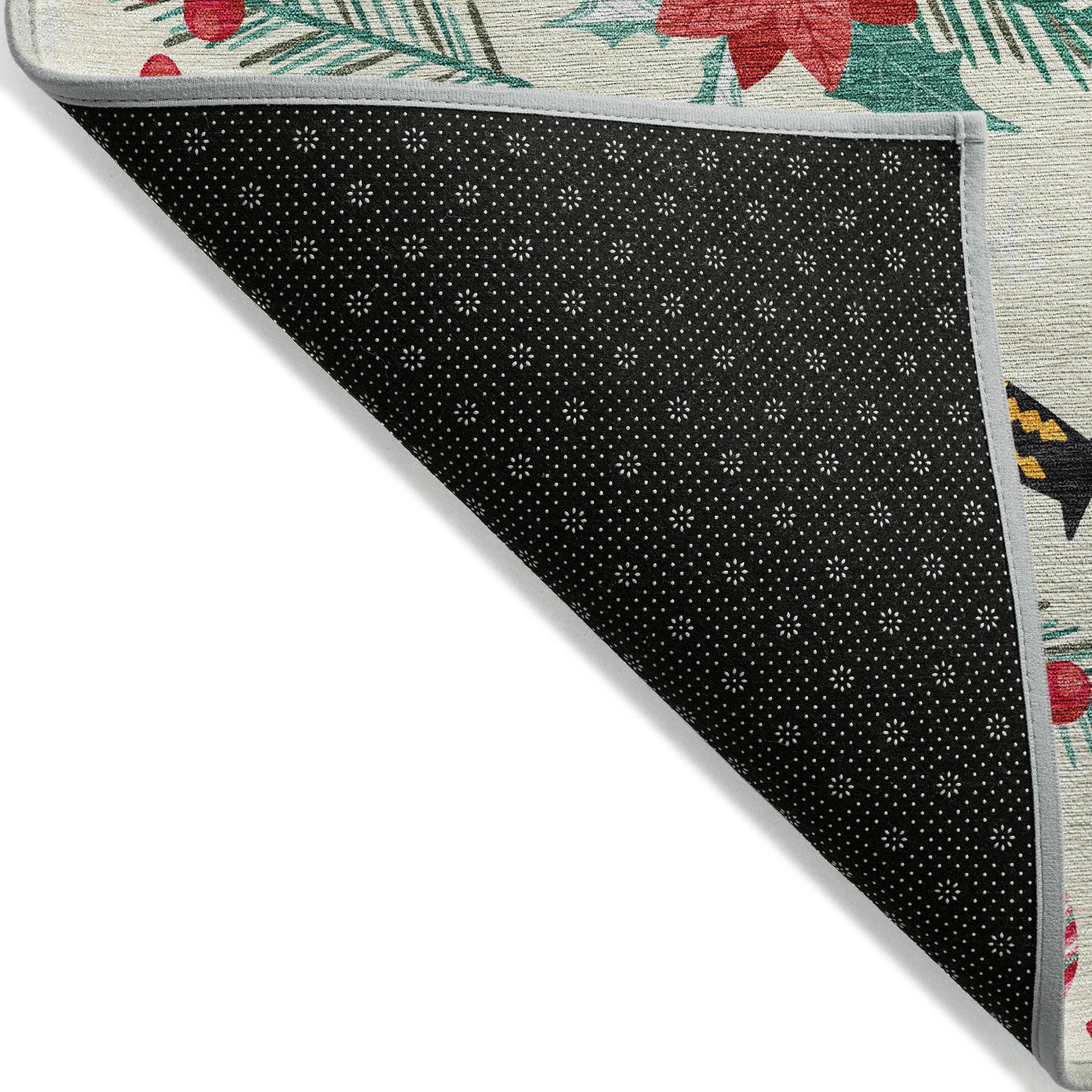 Luxury Machine Washable Indoor/Outdoor Holiday WN30 Ivory Rug 1'8" x 2'6" #shape_Rectangle