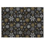 Luxury Machine Washable Indoor/Outdoor Holiday WN31 Black Rug 1'8" x 2'6" #shape_Rectangle