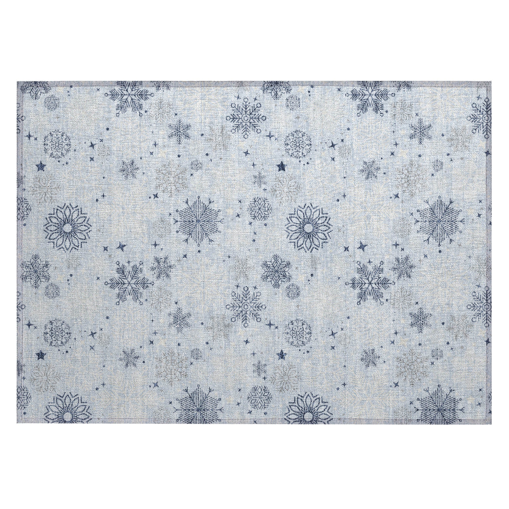 Luxury Machine Washable Indoor/Outdoor Holiday WN31 Sky Blue Rug 1'8" x 2'6" #shape_Rectangle