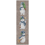 Luxury Machine Washable Indoor/Outdoor Holiday WN34 Taupe Brown Rug 2'3" x 7'6" #shape_Runner