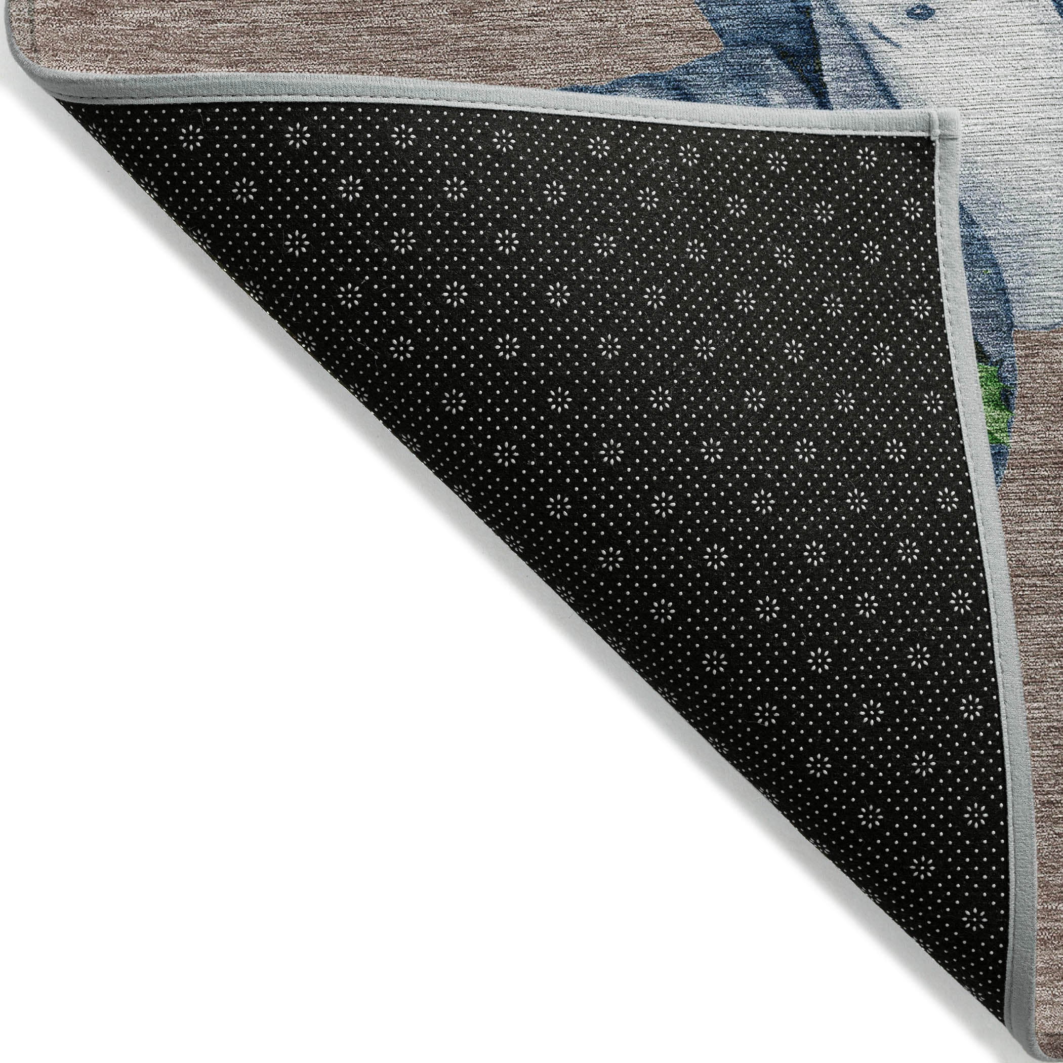 Luxury Machine Washable Indoor/Outdoor Holiday WN34 Taupe Brown Rug 1'8" x 2'6" #shape_Rectangle