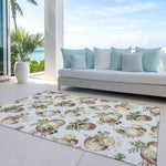 Luxury Machine Washable Indoor/Outdoor Holiday WN36 Ivory Rug 2'6" x 3'10" #shape_Rectangle
