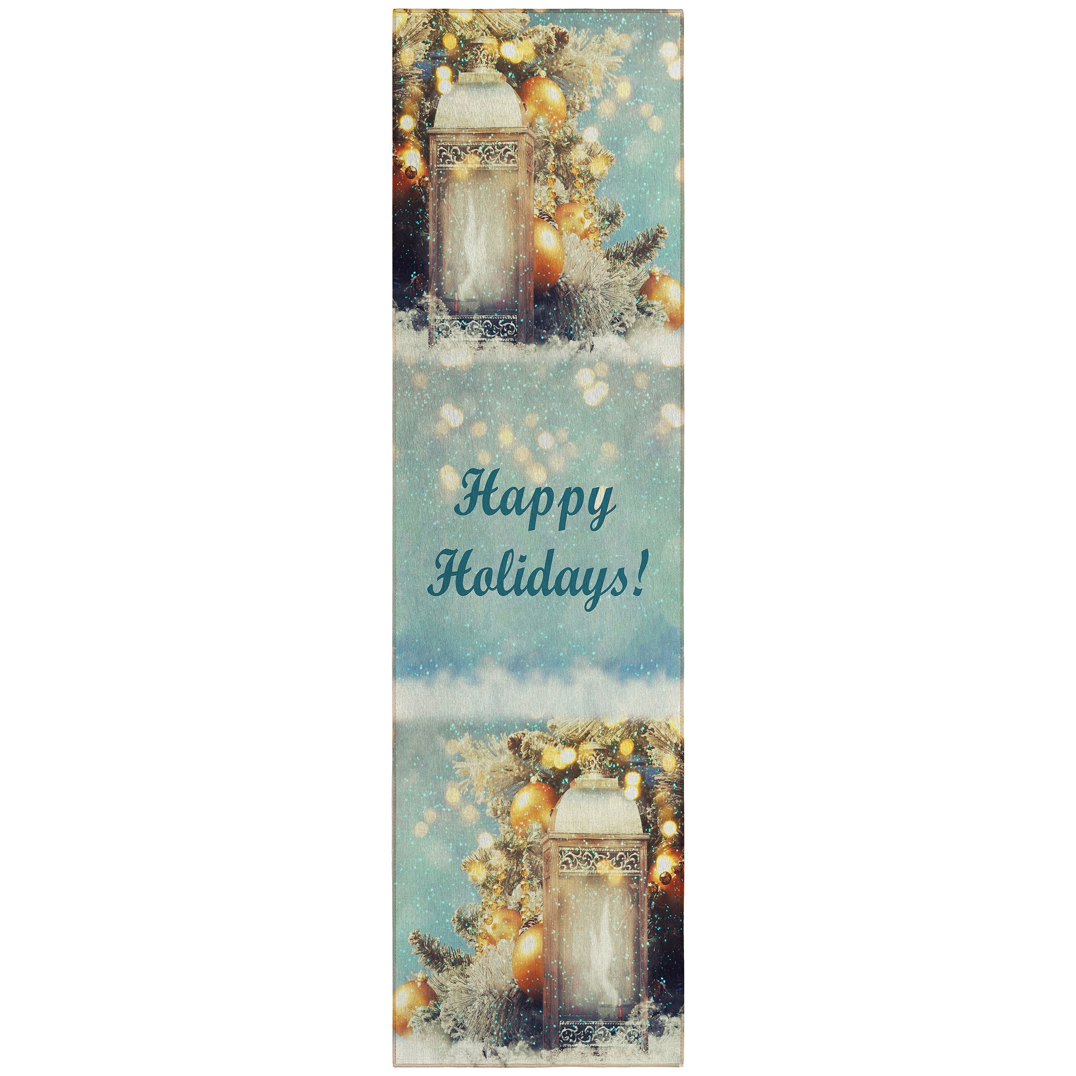 Luxury Machine Washable Indoor/Outdoor Holiday WN3 Skydust Blue Rug 2'3" x 7'6" #shape_Runner