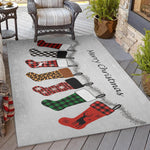Luxury Machine Washable Indoor/Outdoor Holiday WN5 Silver Gray Rug 2'6" x 3'10" #shape_Rectangle