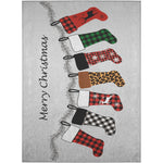 Luxury Machine Washable Indoor/Outdoor Holiday WN5 Silver Gray Rug 2'6" x 3'10" #shape_Rectangle