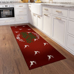 Luxury Machine Washable Indoor/Outdoor Holiday WN6 Red Rug 2'3" x 7'6" #shape_Runner