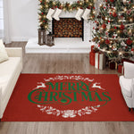 Luxury Machine Washable Indoor/Outdoor Holiday WN6 Red Rug 2'6" x 3'10" #shape_Rectangle