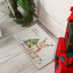 Luxury Machine Washable Indoor/Outdoor Holiday WN8 Beige Brown Rug 1'8" x 2'6" #shape_Rectangle