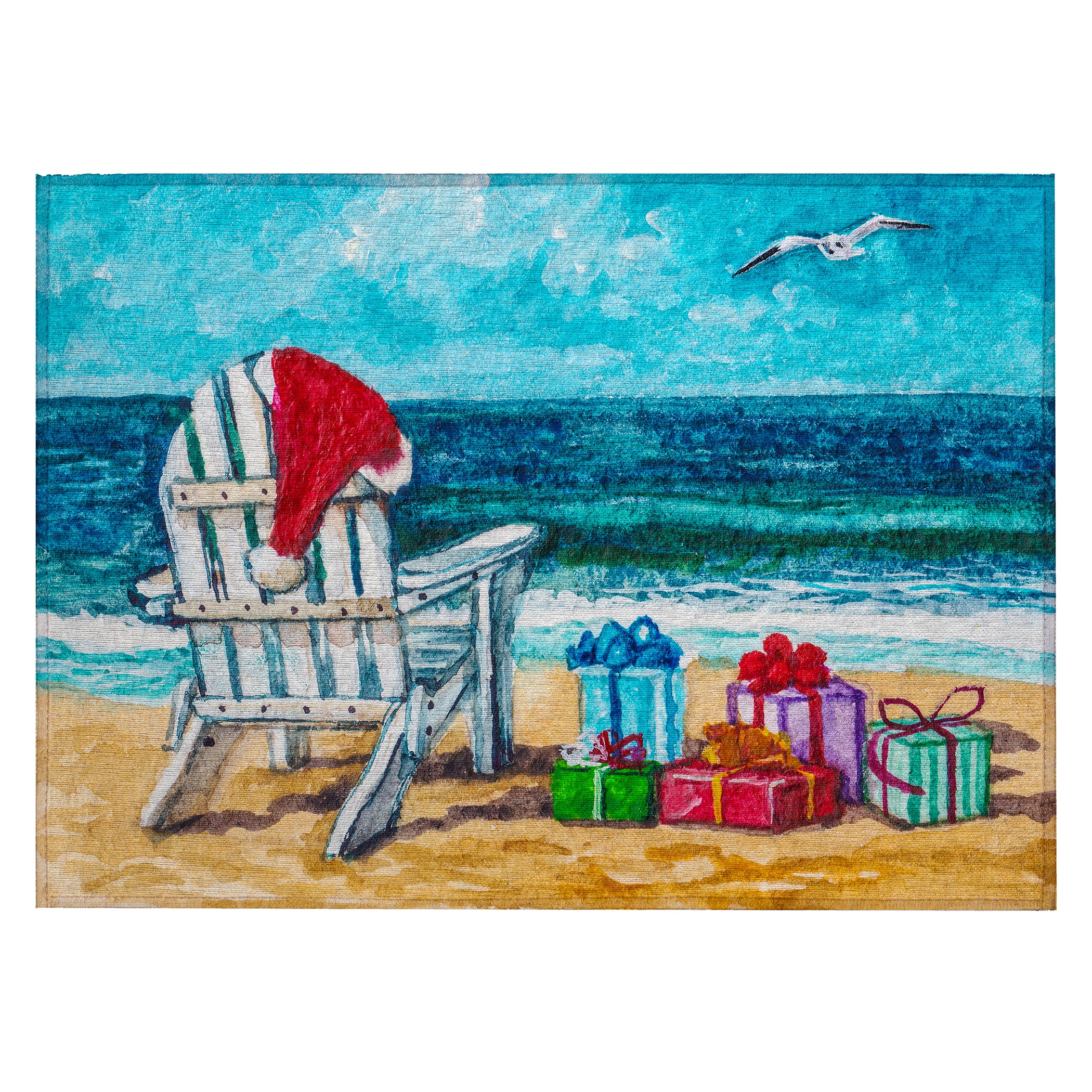 Luxury Machine Washable Indoor/Outdoor Holiday WN9 Ocean Blue Rug 1'8" x 2'6" #shape_Rectangle