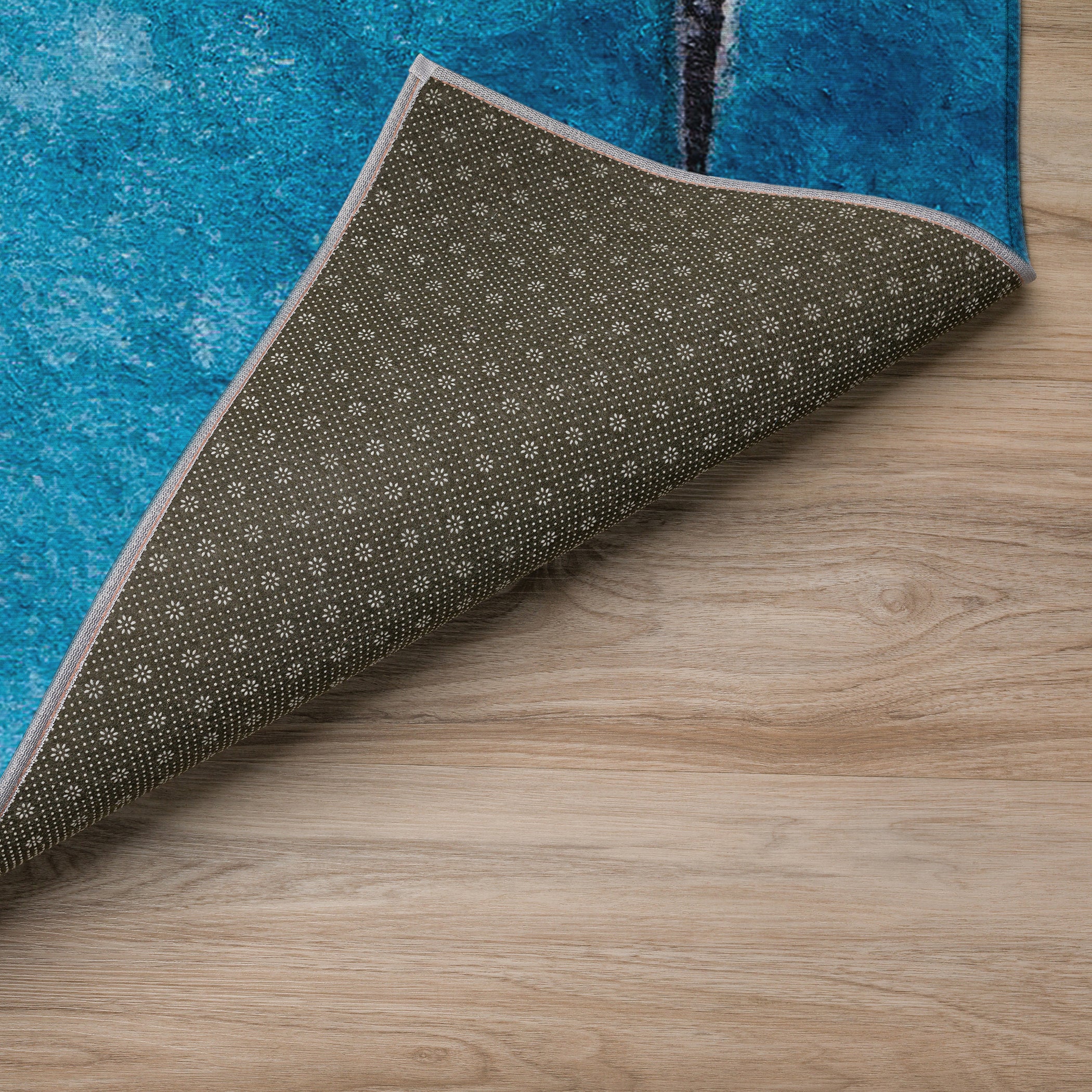 Luxury Machine Washable Indoor/Outdoor Holiday WN9 Ocean Blue Rug 1'8" x 2'6" #shape_Rectangle