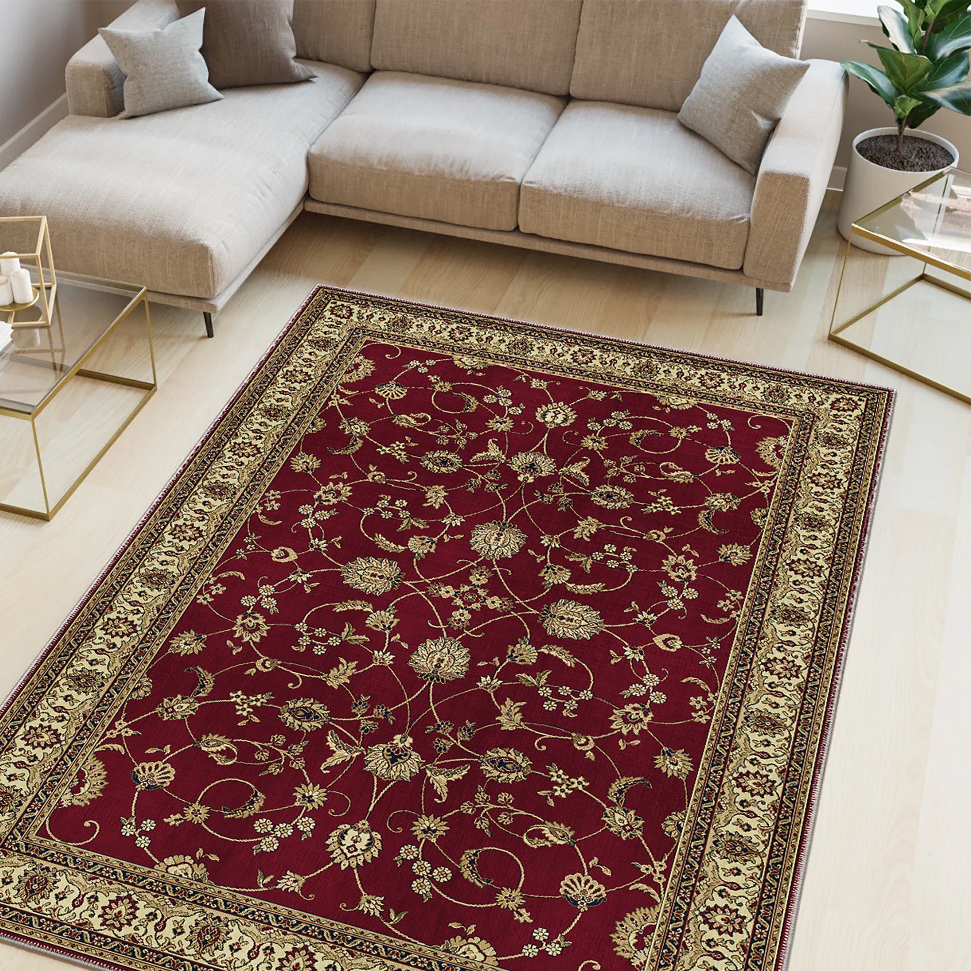 Liverpool Machine Washable Area Rug