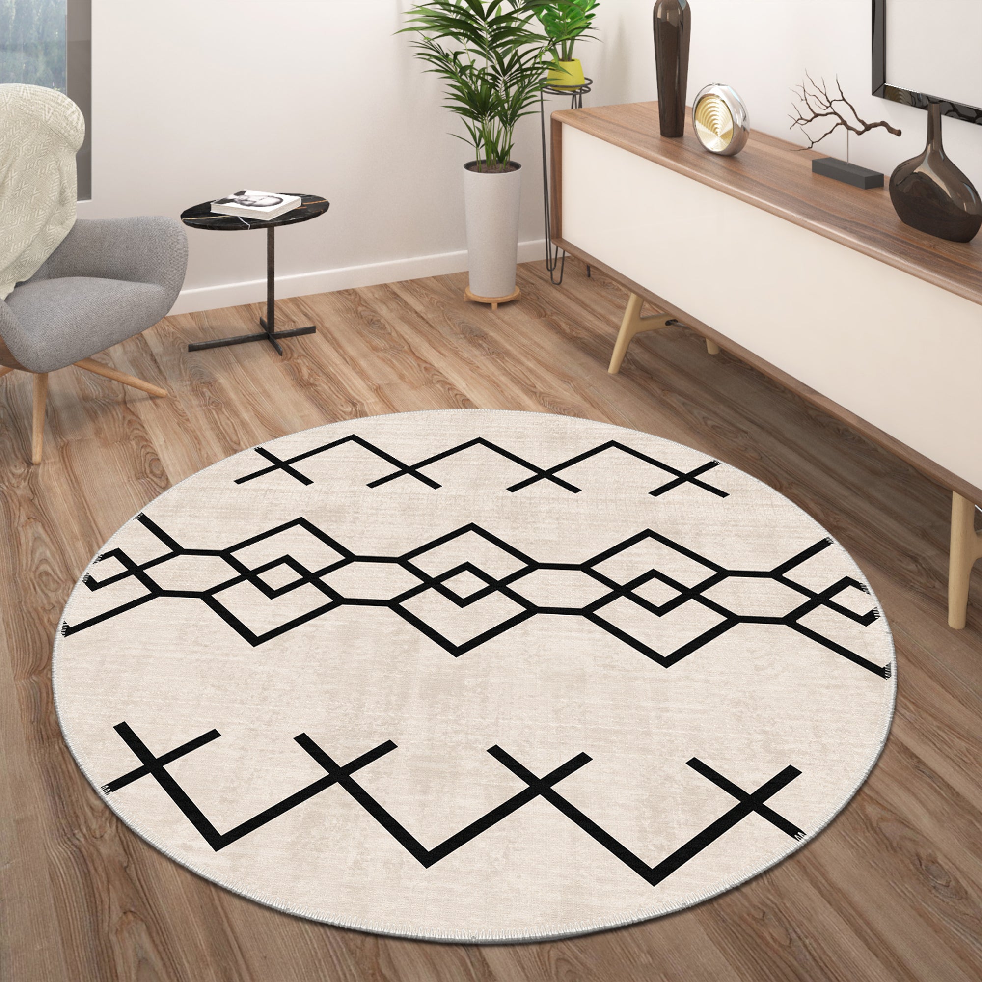Rennes Machine Washable Area Rug
