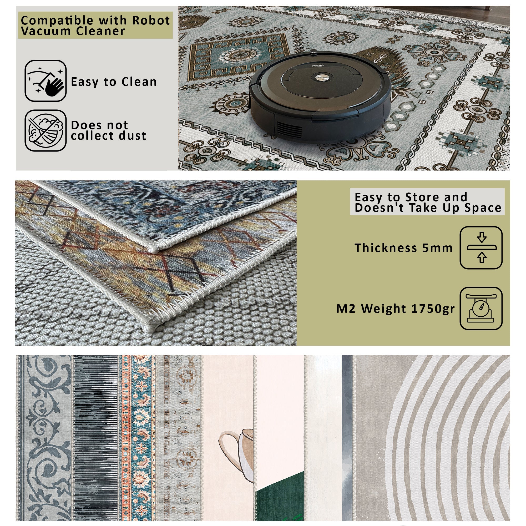 Zagreb Machine Washable Area Rug