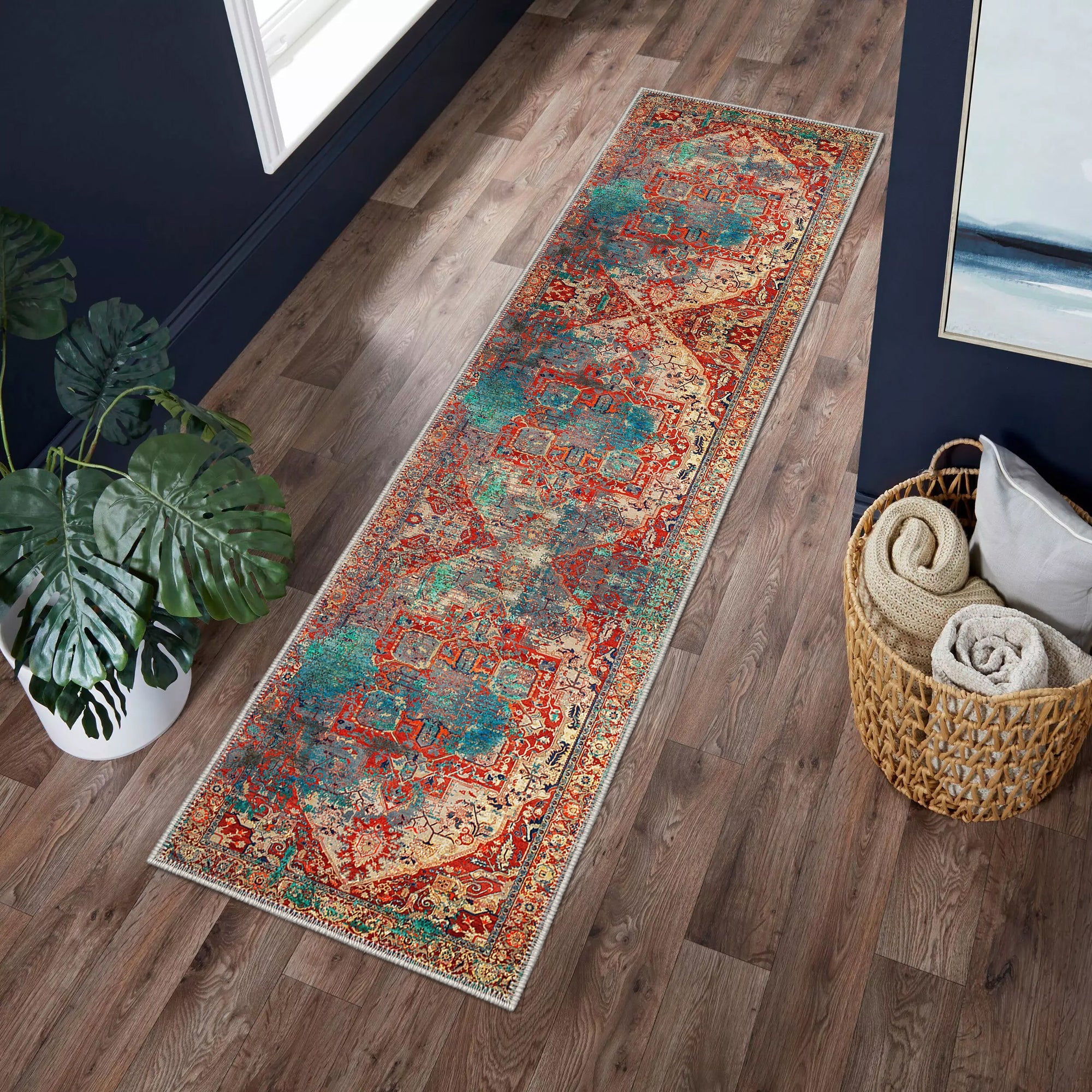 Prague Machine Washable Area Rug