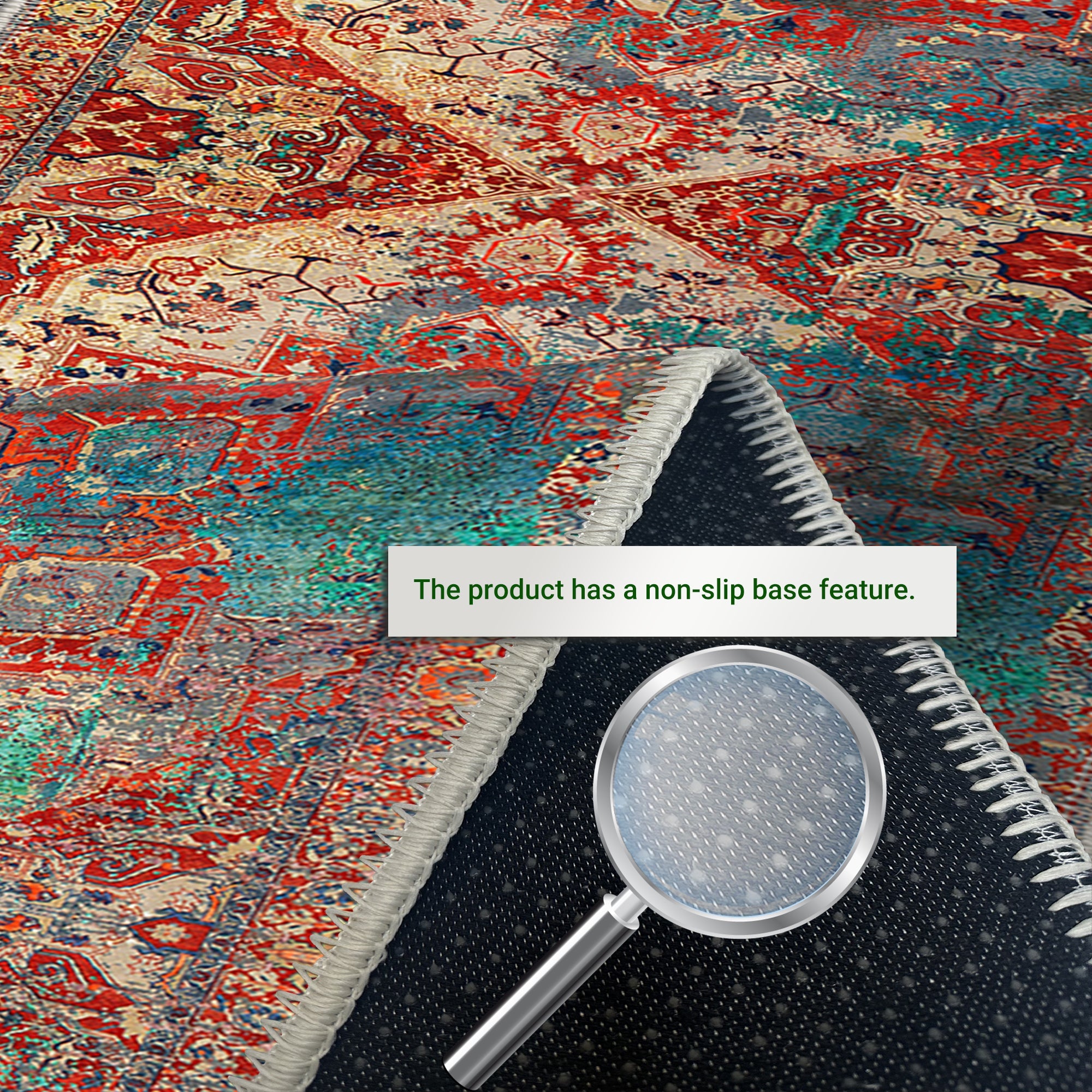 Prague Machine Washable Area Rug