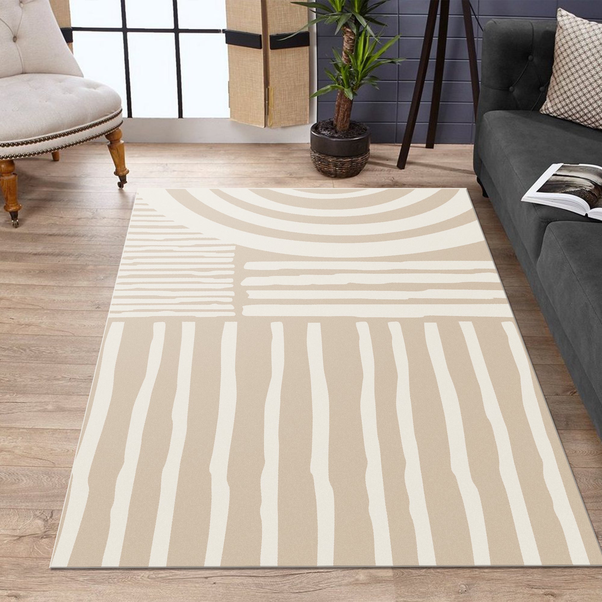 Riven Machine Washable Area Rug