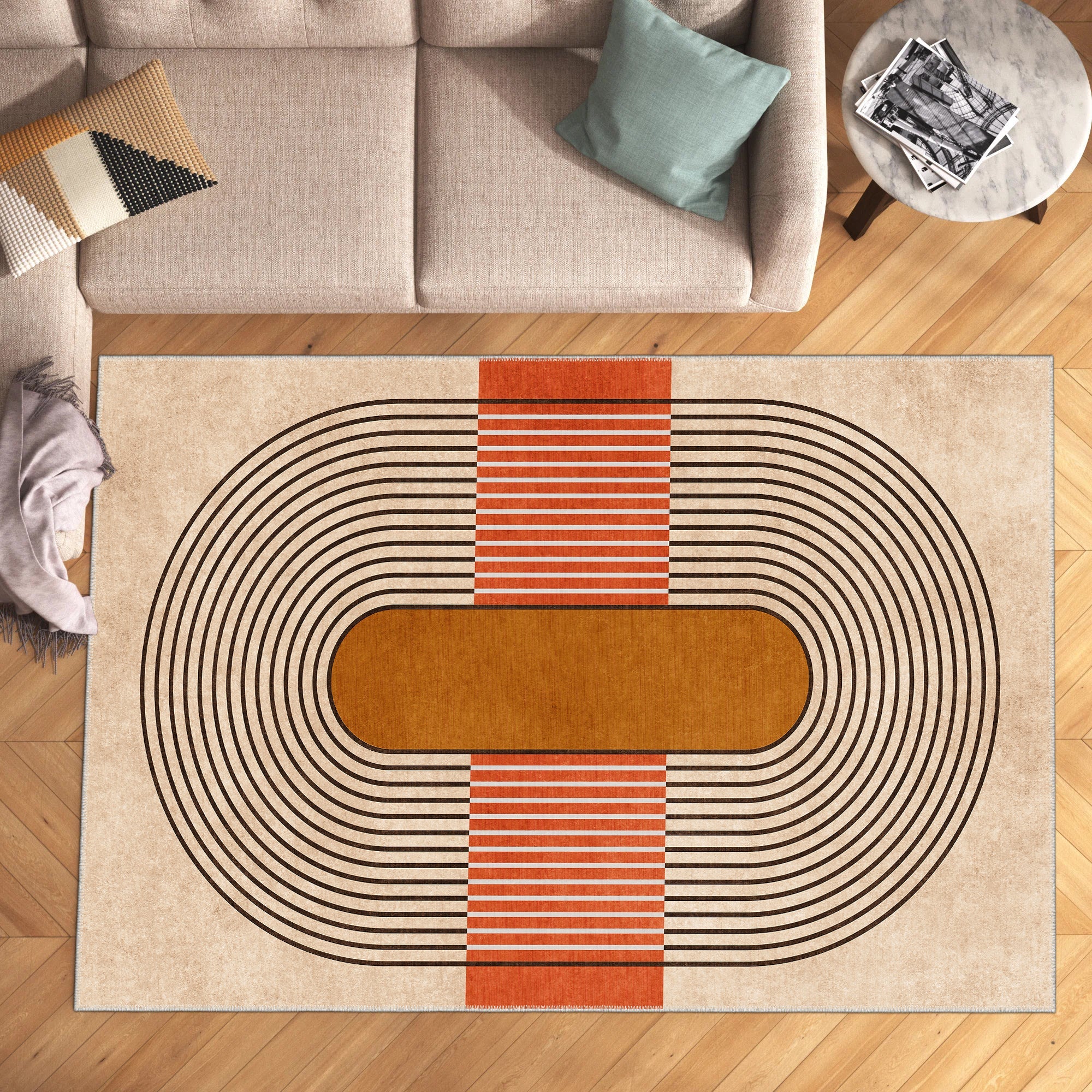 Swain Machine Washable Area Rug