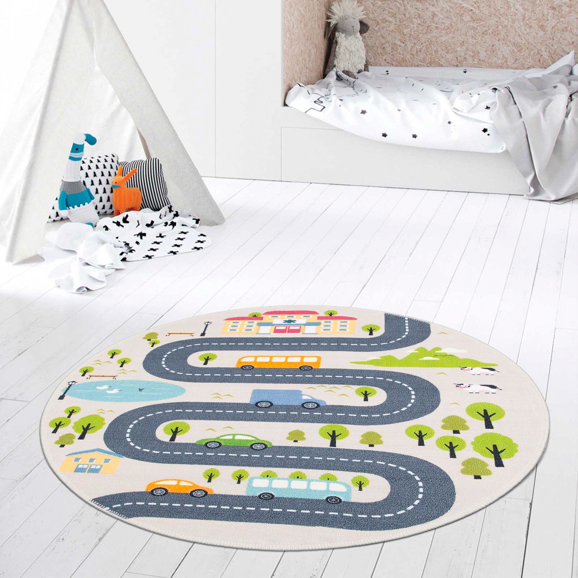 Cypher Machine Washable Area Rug