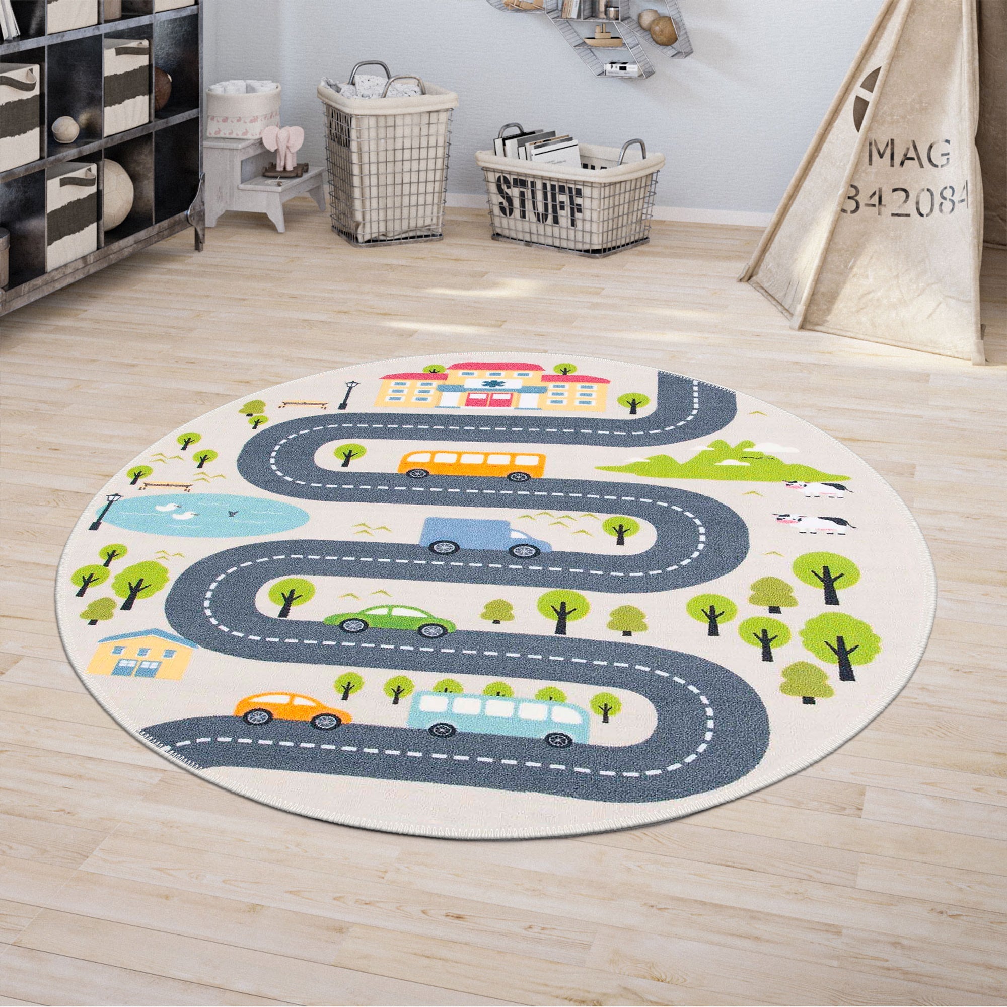Cypher Machine Washable Area Rug