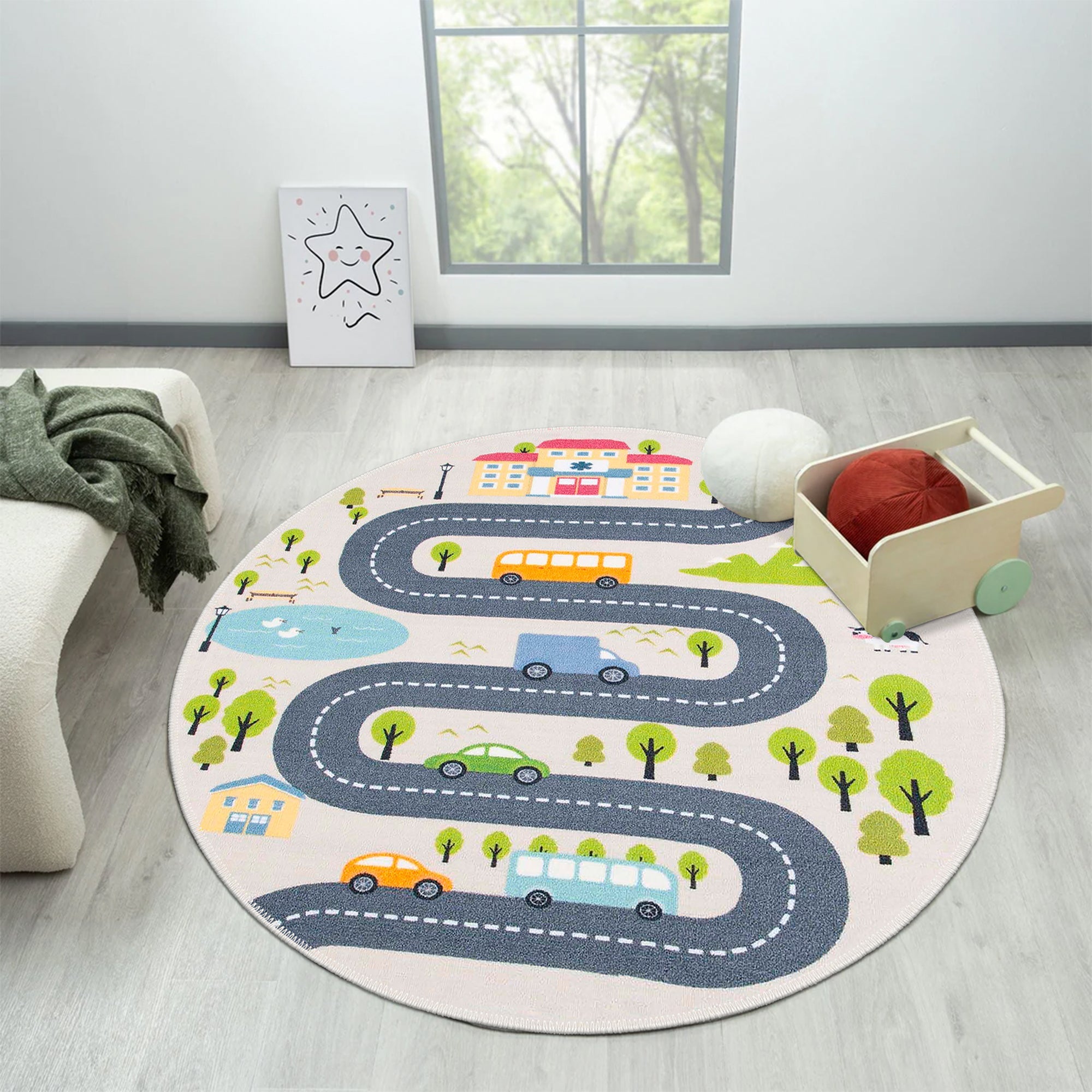 Cypher Machine Washable Area Rug
