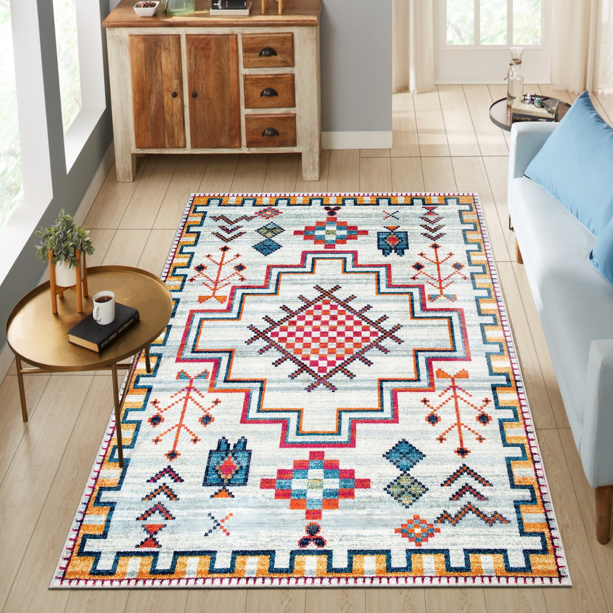 Whiskers Machine Washable Area Rug