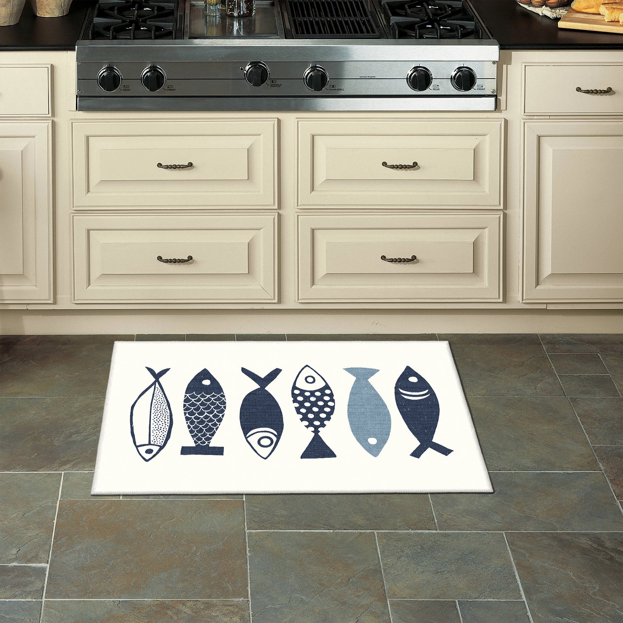 Fish Machine Washable Area Rug