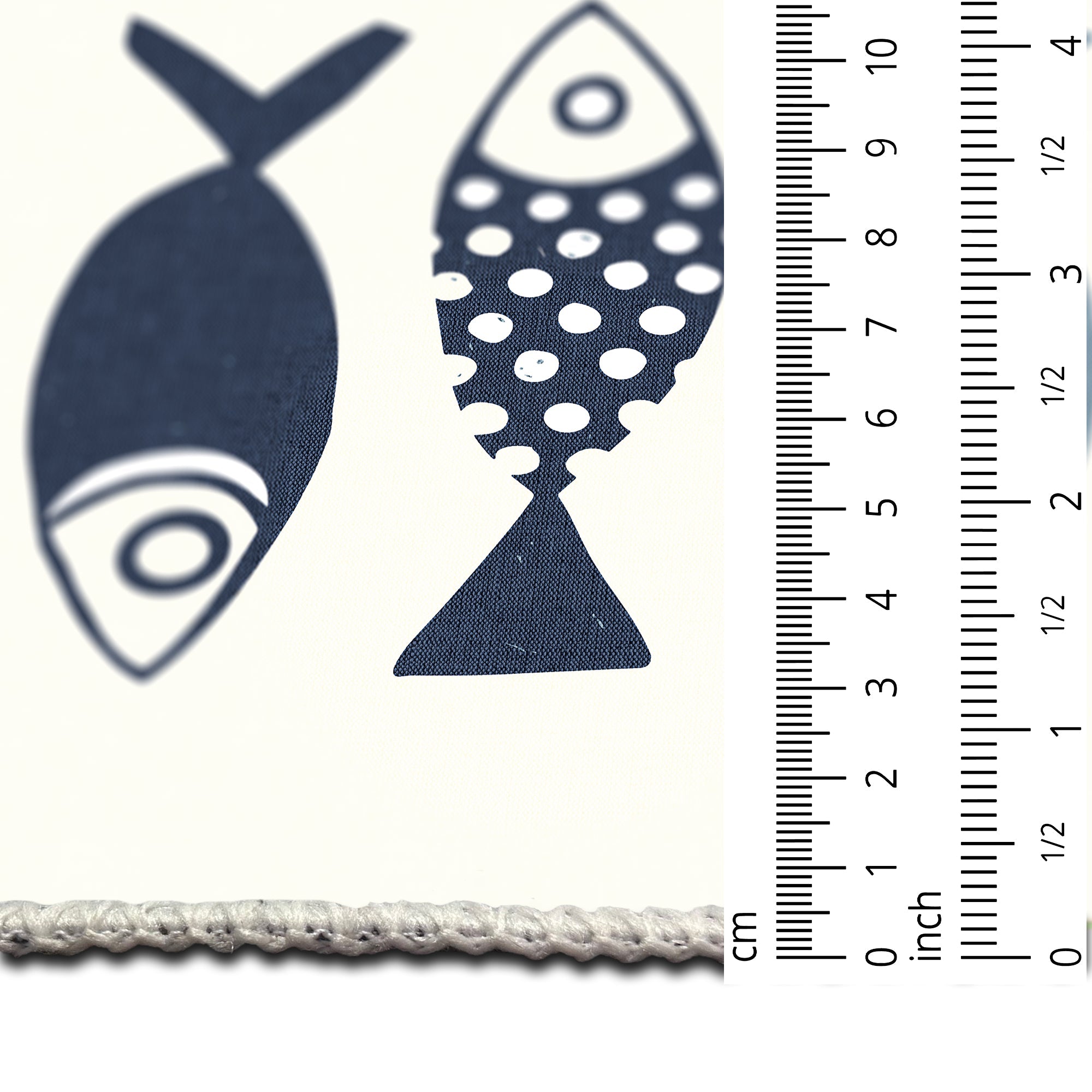 Fish Machine Washable Area Rug